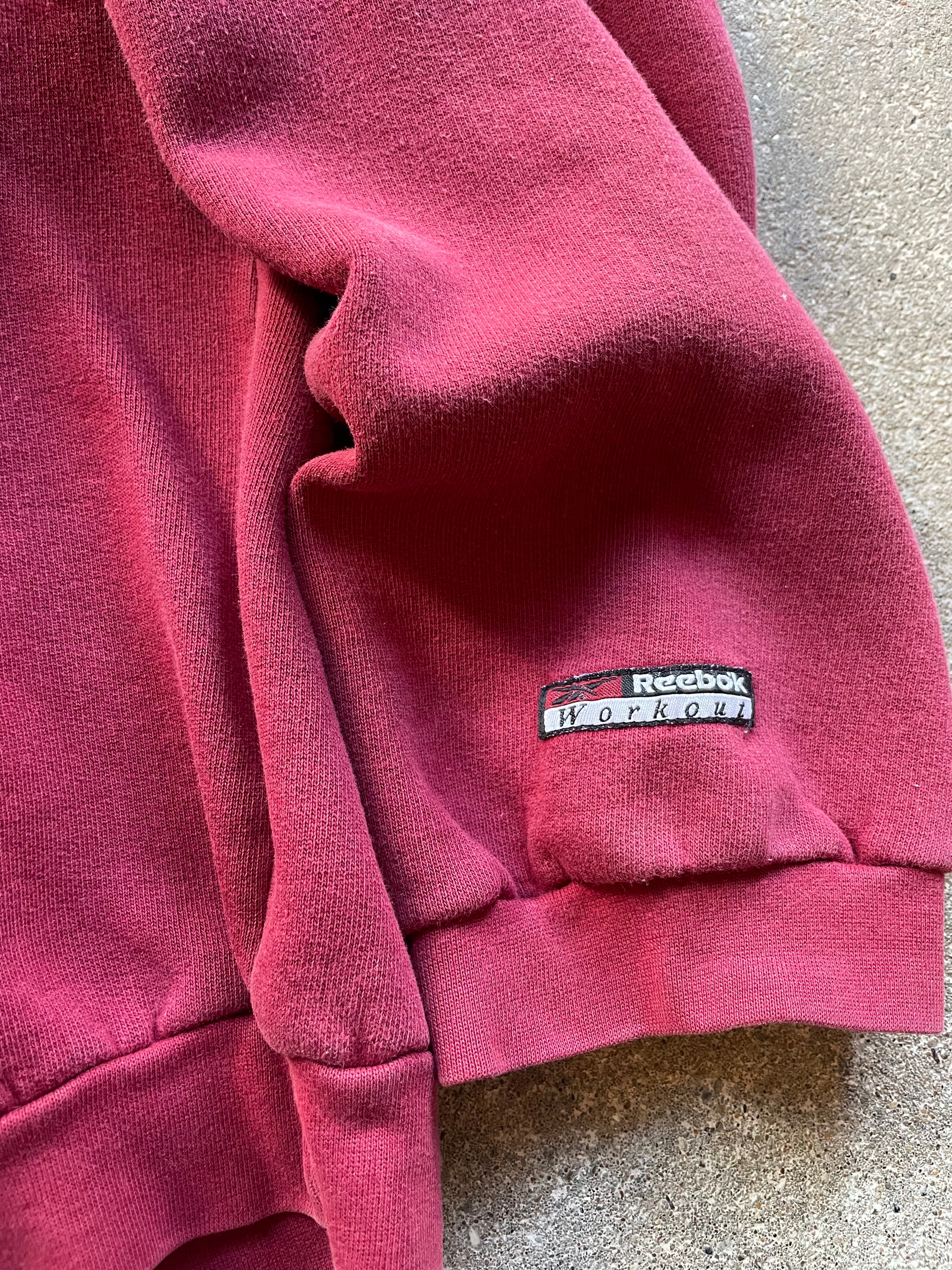 90's Reebok Sweatshirt Burgundy (L)