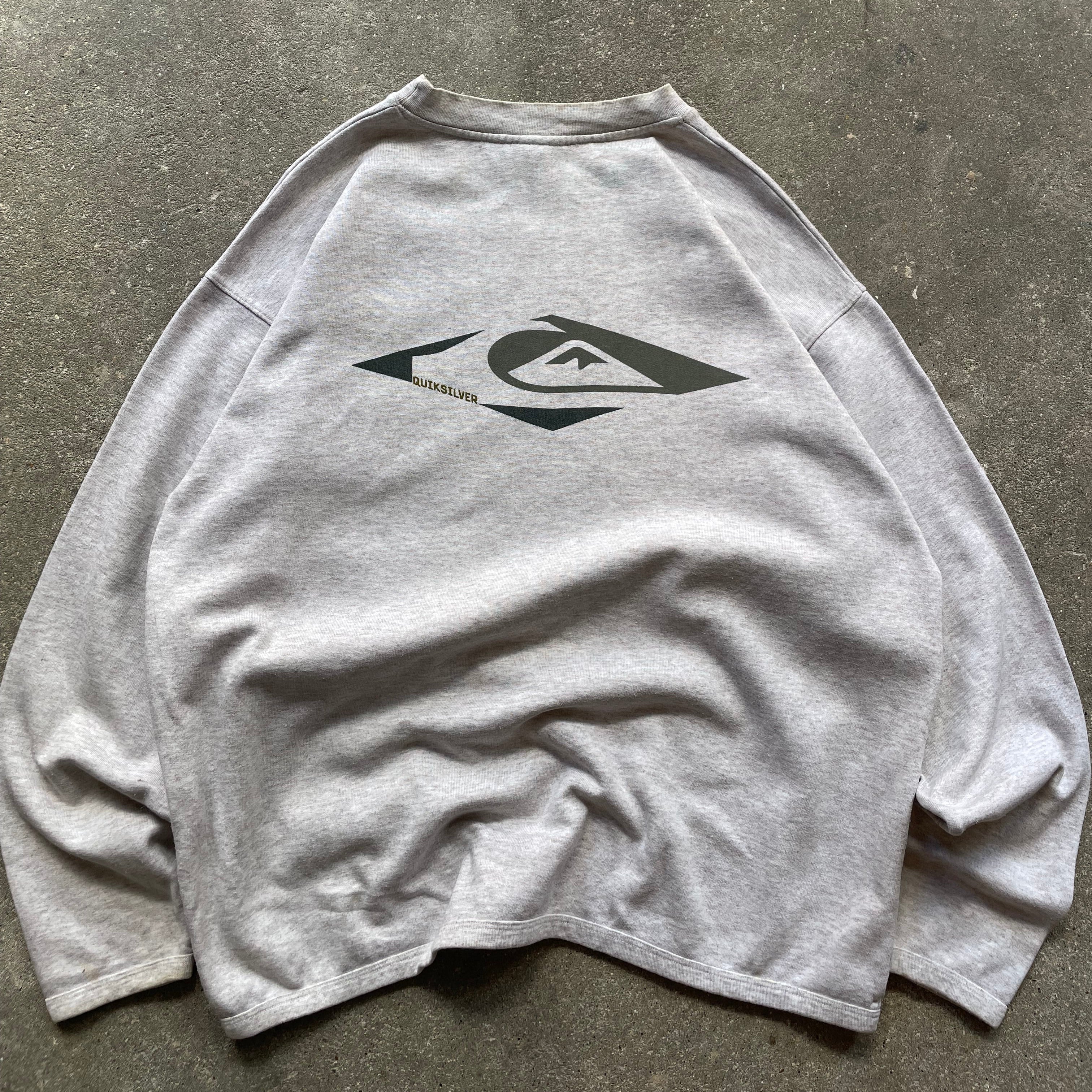2000's Quiksilver Sweatshirt Grey (L)