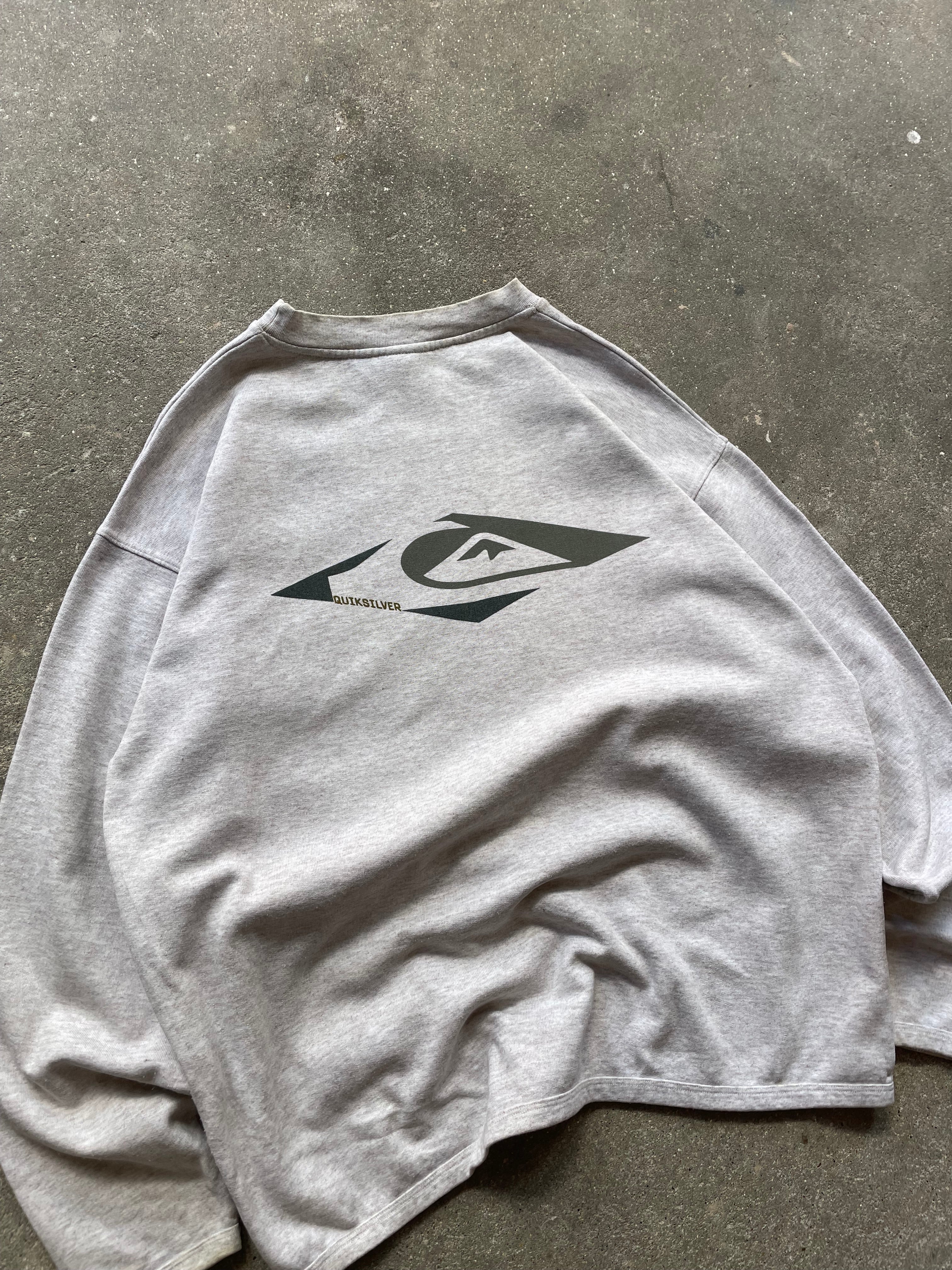 2000's Quiksilver Sweatshirt Grey (L)