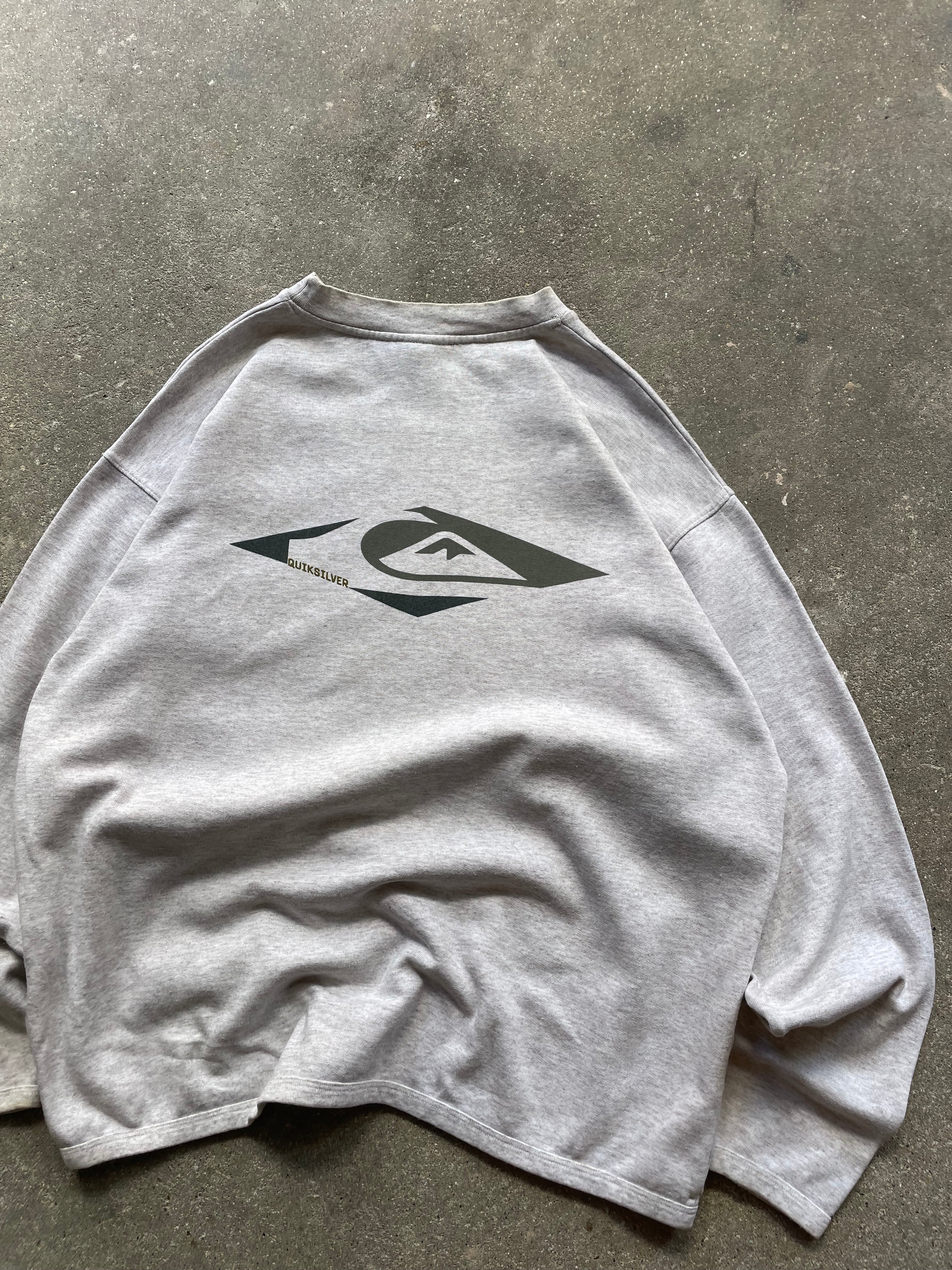 2000's Quiksilver Sweatshirt Grey (L)