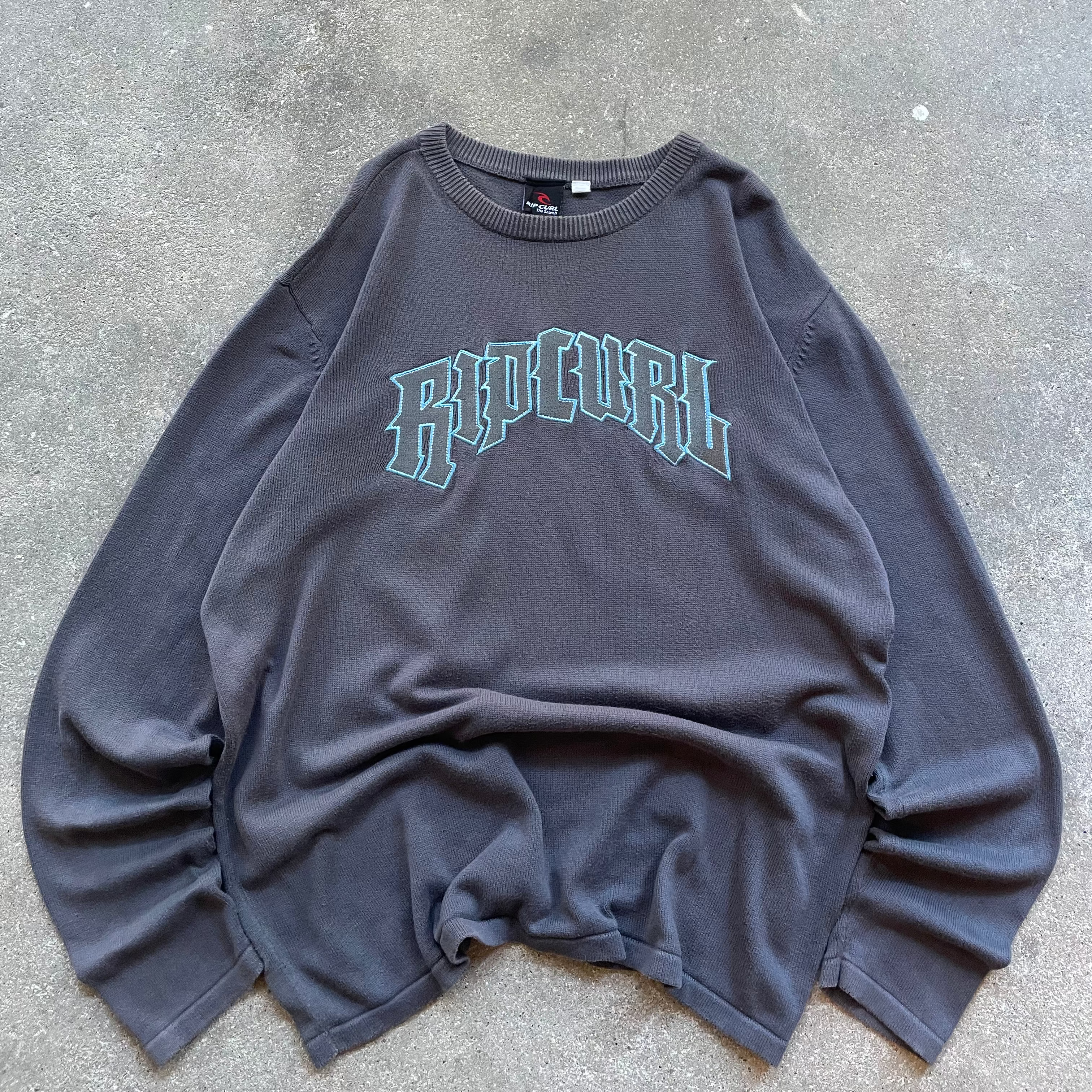 2000's Rip Curl Sweatshirt Grey (XL)