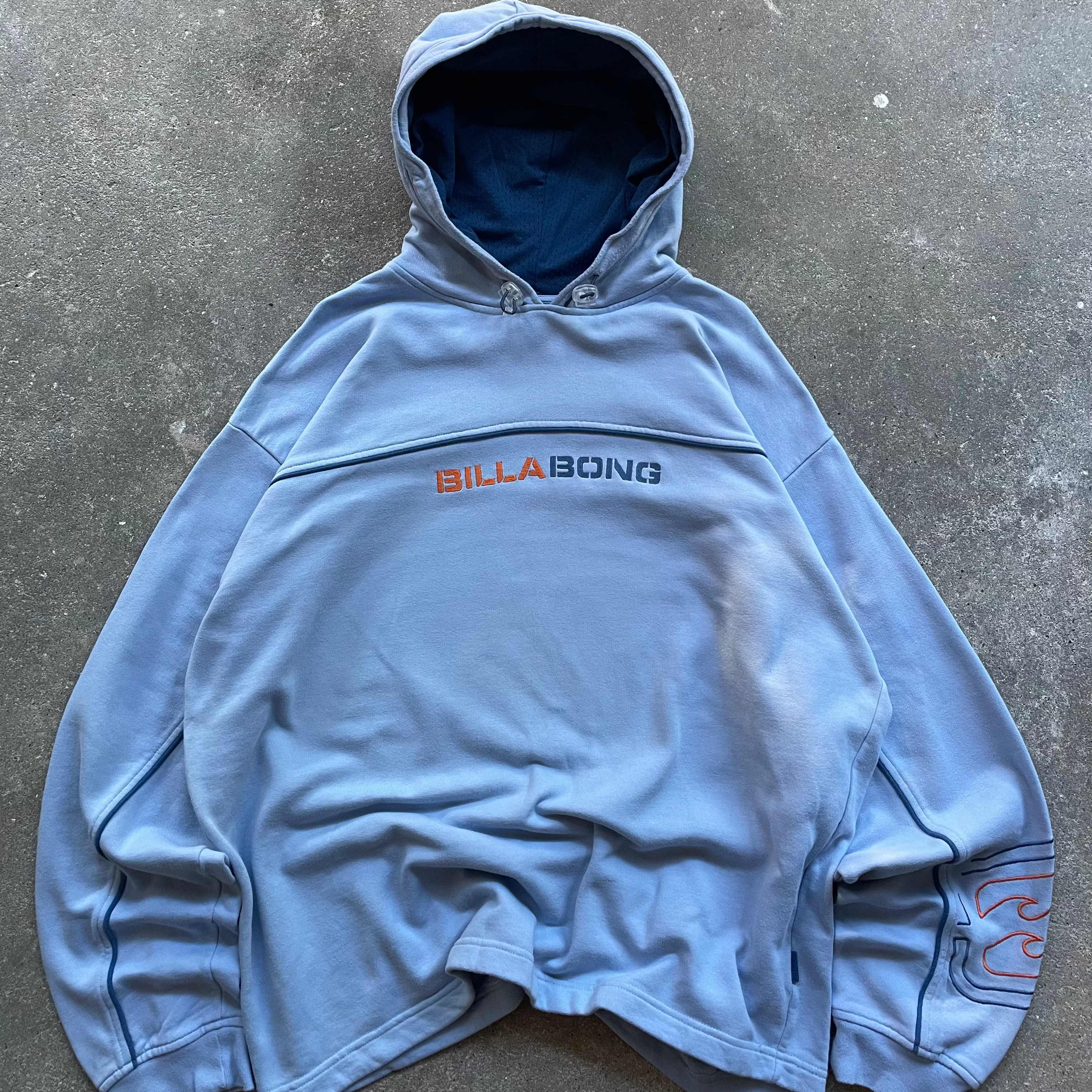 2000's Billabong Hoodie Light Blue (XL)