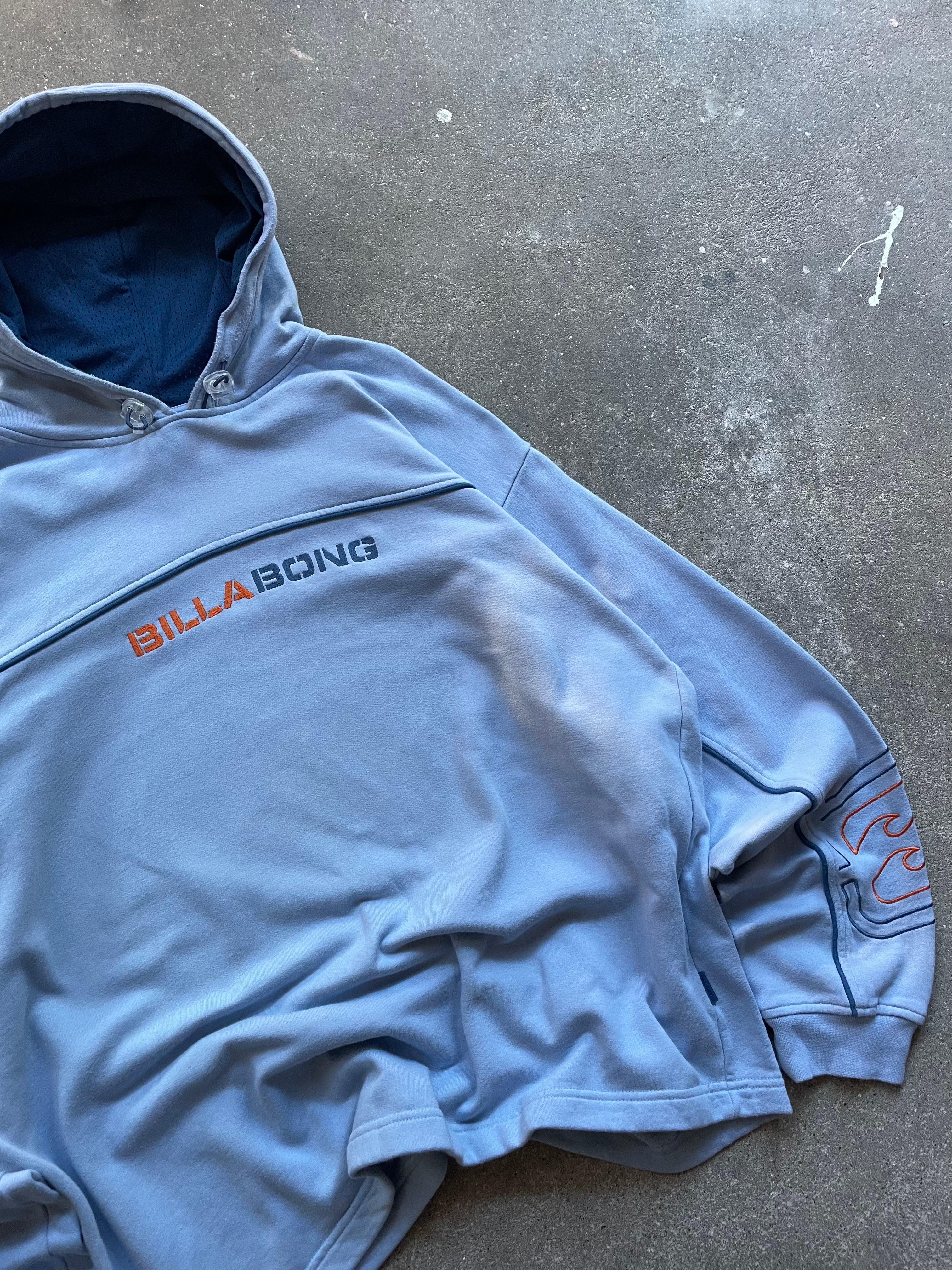 2000's Billabong Hoodie Light Blue (XL)