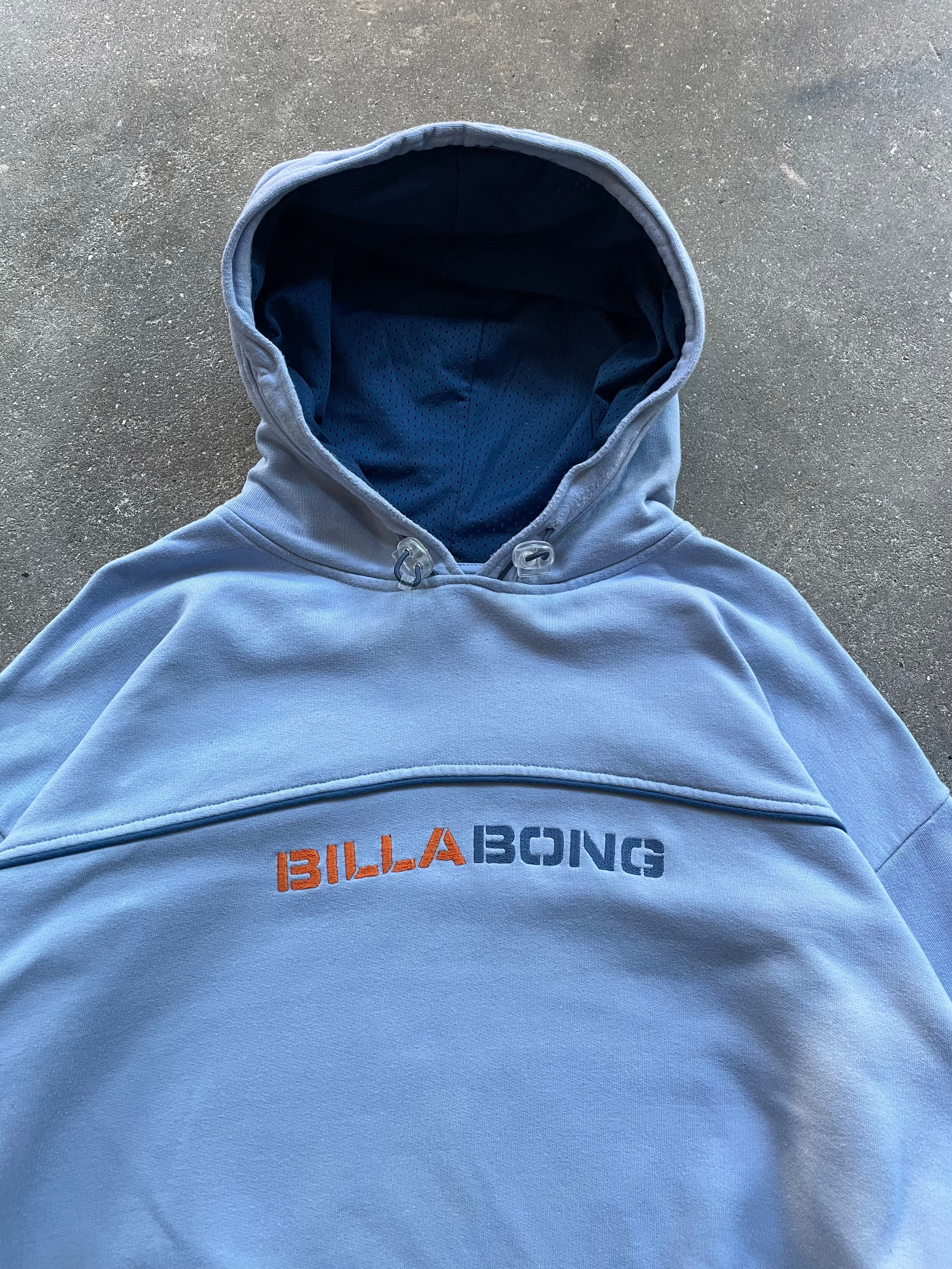 2000's Billabong Hoodie Light Blue (XL)