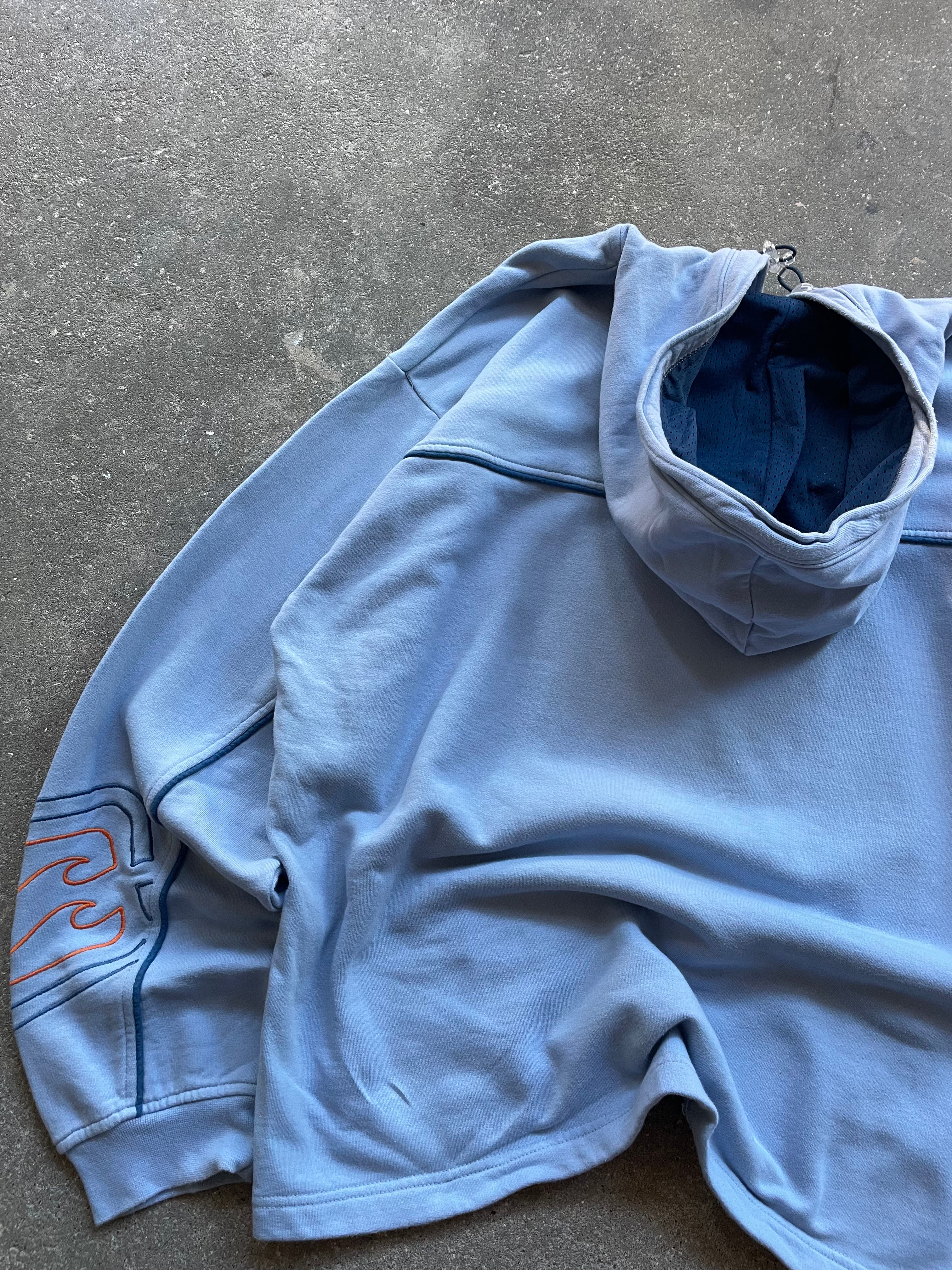 2000's Billabong Hoodie Light Blue (XL)