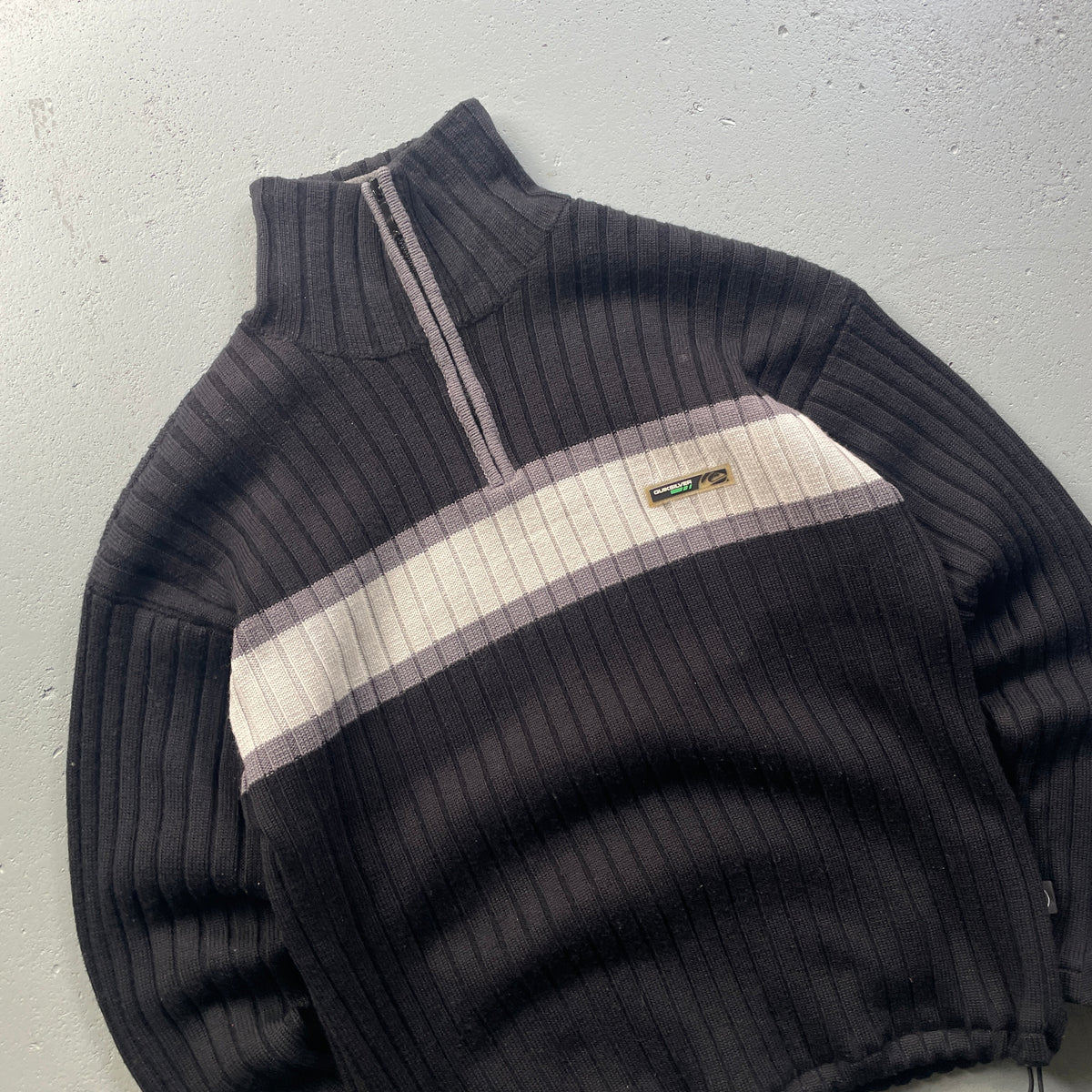 2000’s Quiksilver 1/4 Zip Thermal Knit Jumper (L/XL)