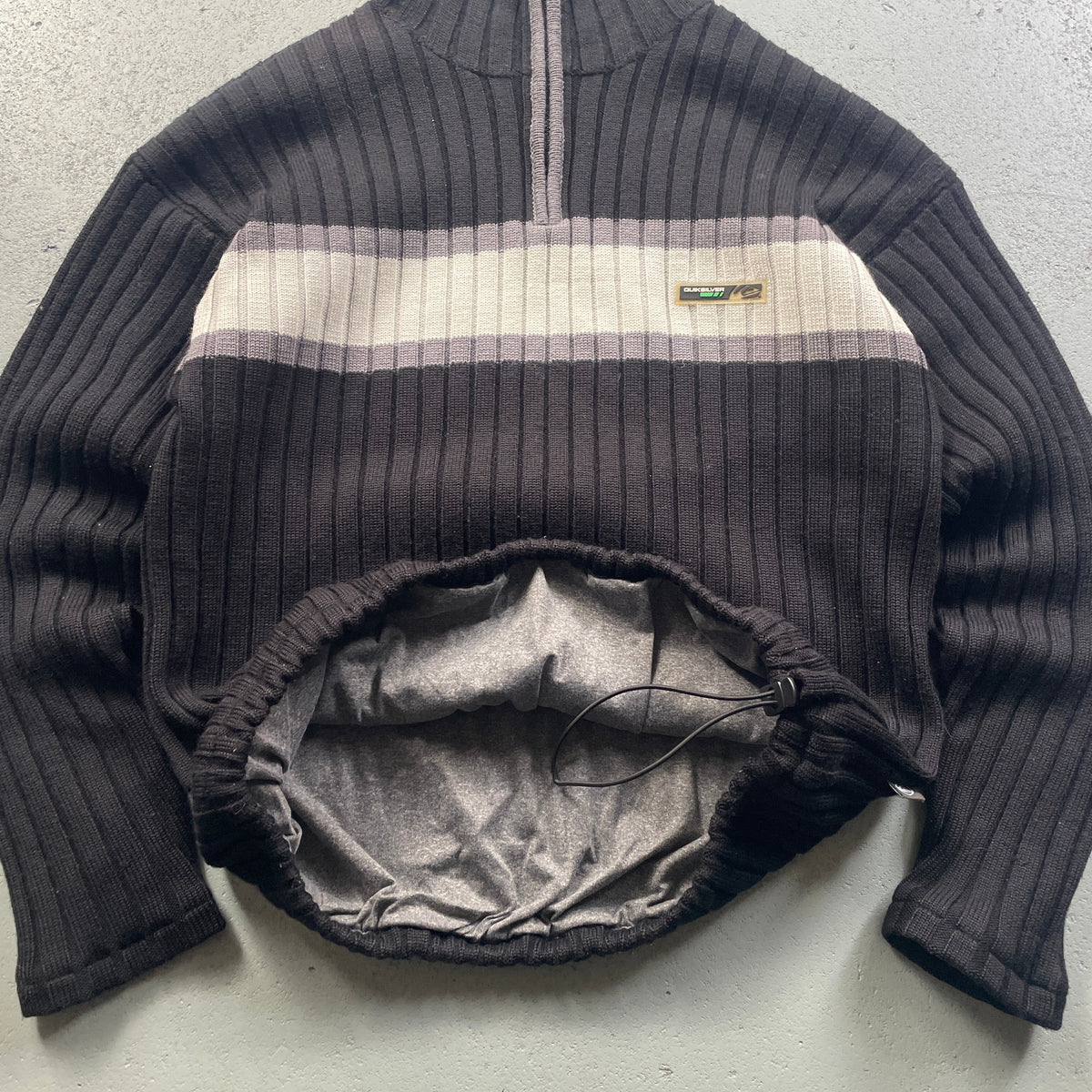 2000’s Quiksilver 1/4 Zip Thermal Knit Jumper (L/XL)