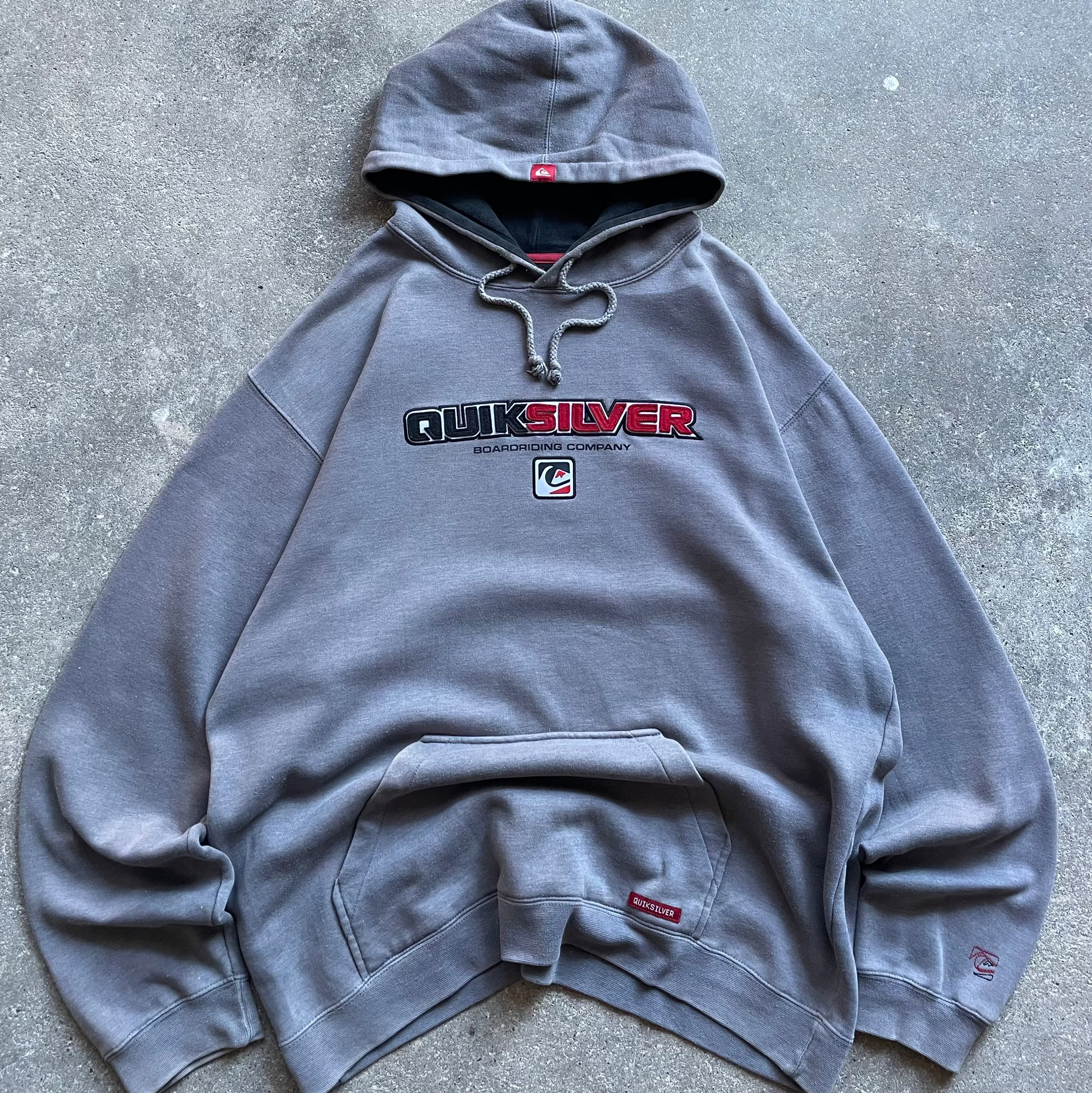 2000's Quiksilver Hoodie Grey (L)