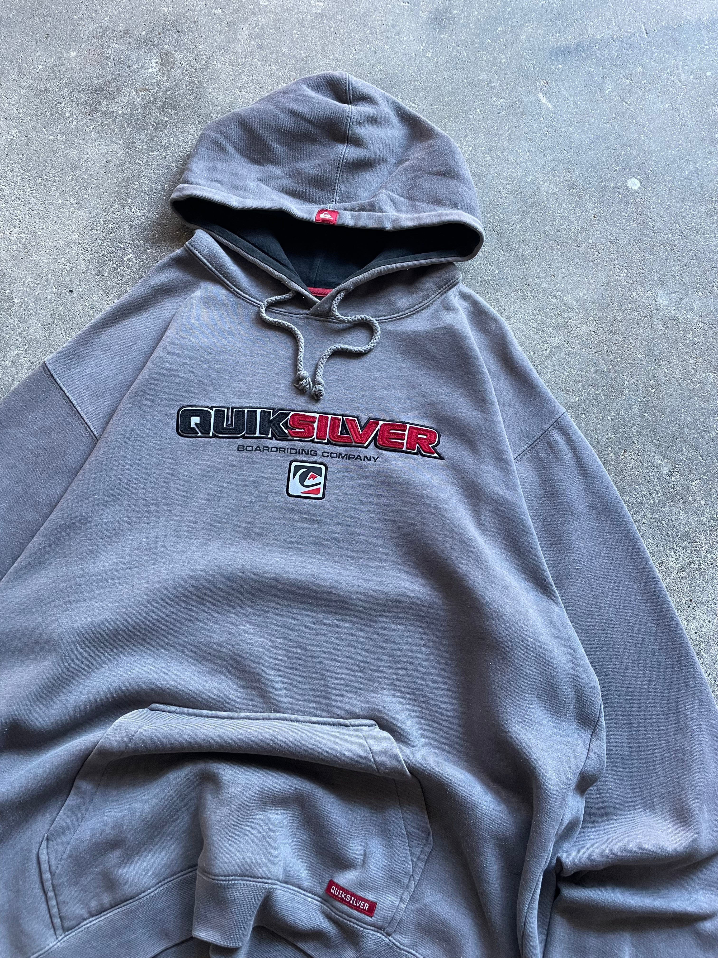 2000's Quiksilver Hoodie Grey (L)