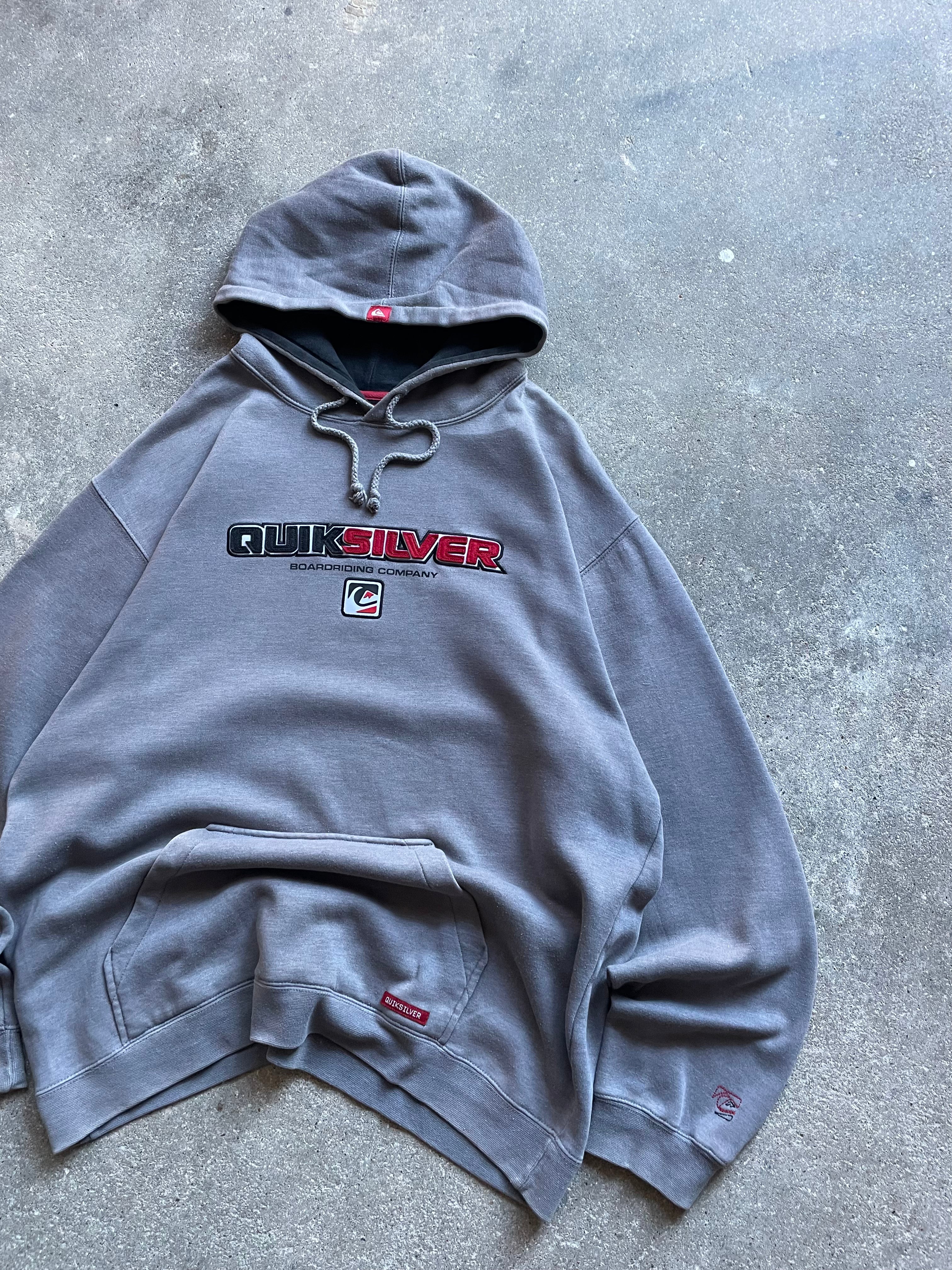 2000's Quiksilver Hoodie Grey (L)