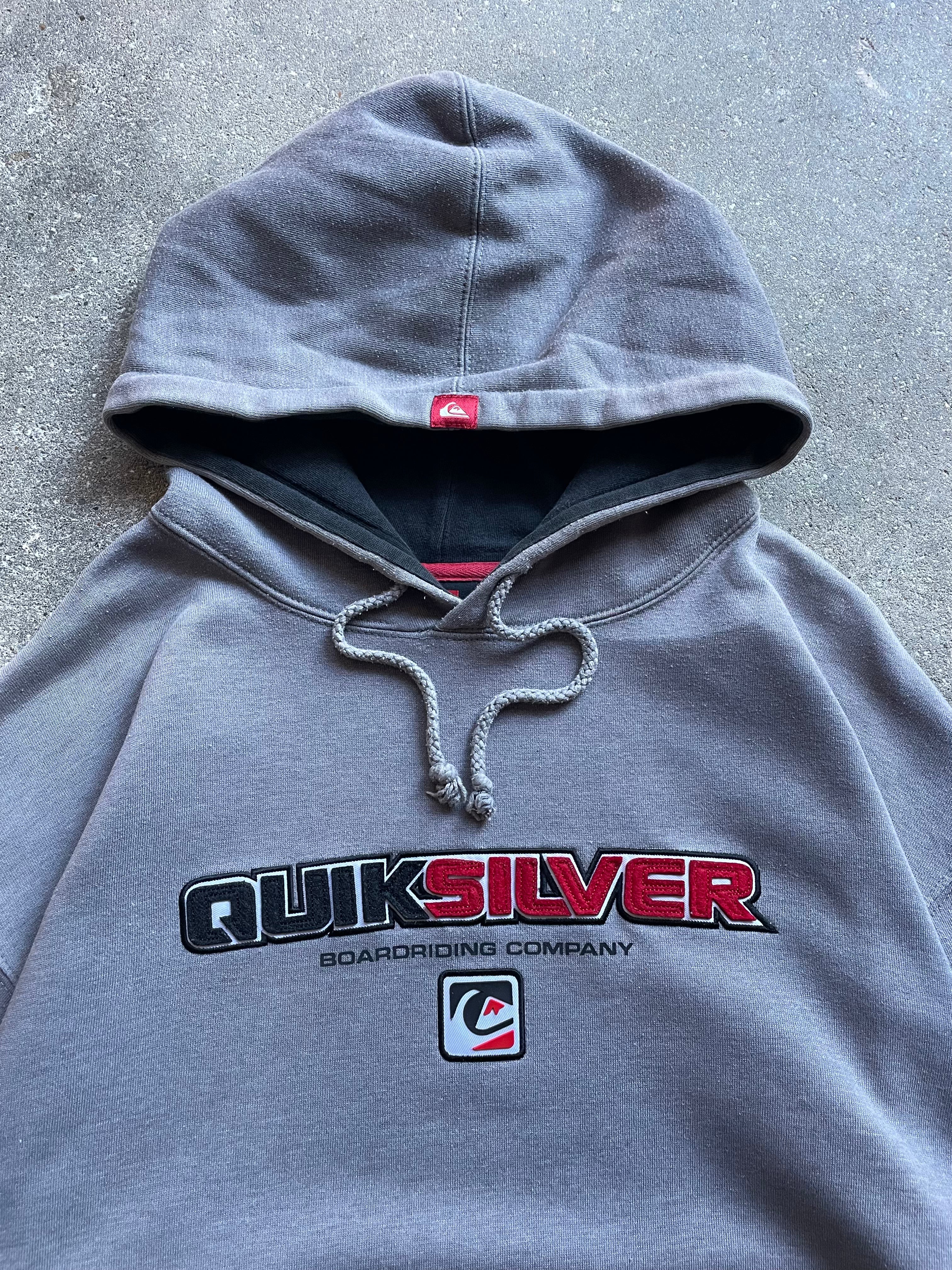 2000's Quiksilver Hoodie Grey (L)