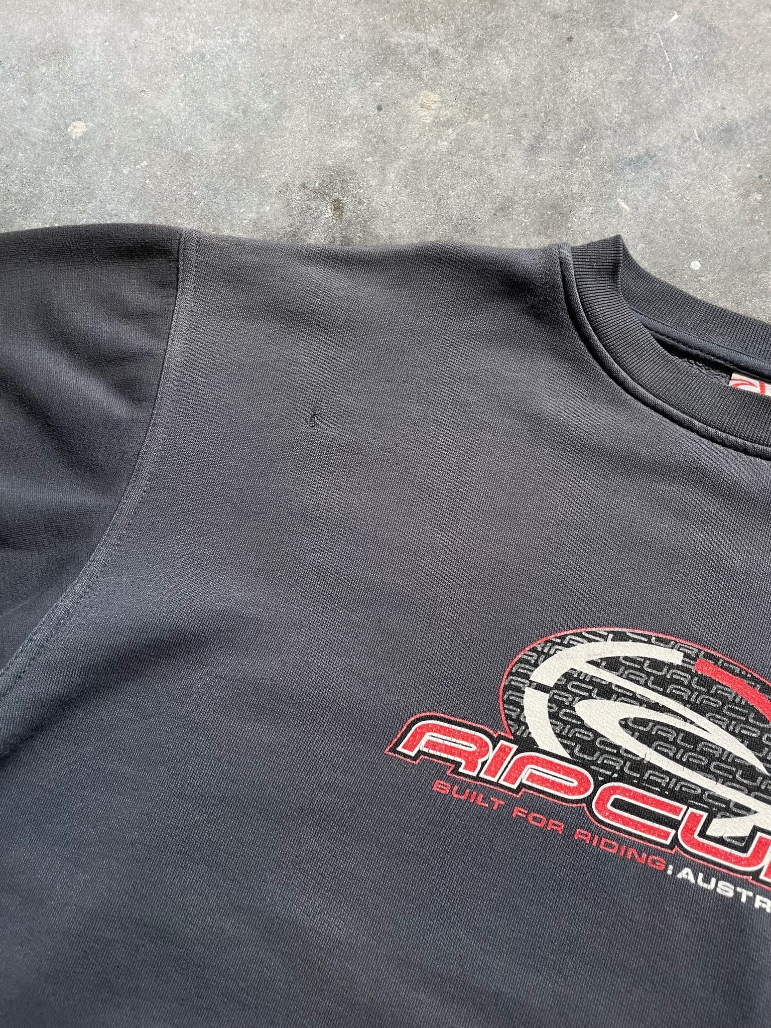 90's Rip Curl Sweatshirt Grey Navy (S)