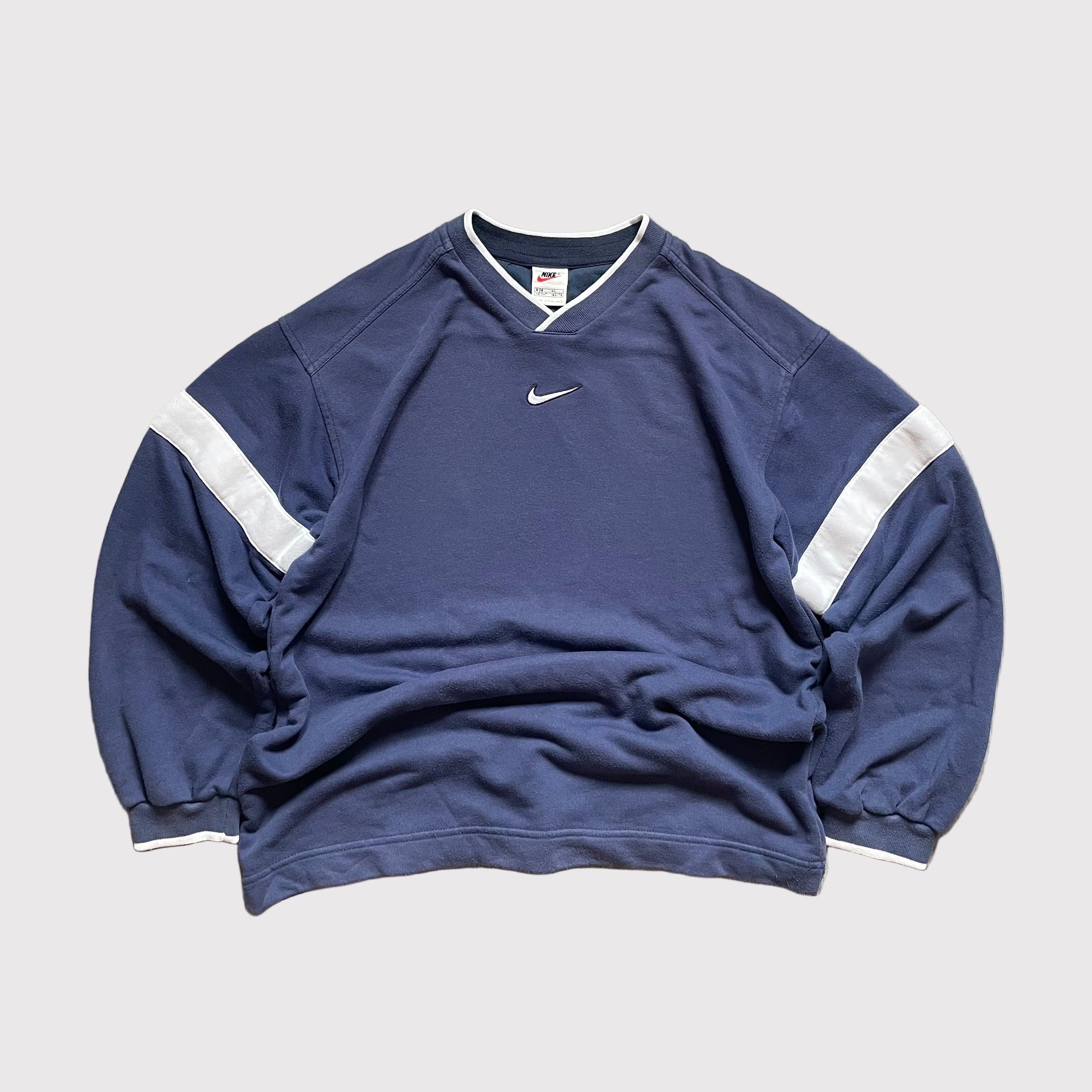 Nike V-Neck Sweatshirt Navy (M)