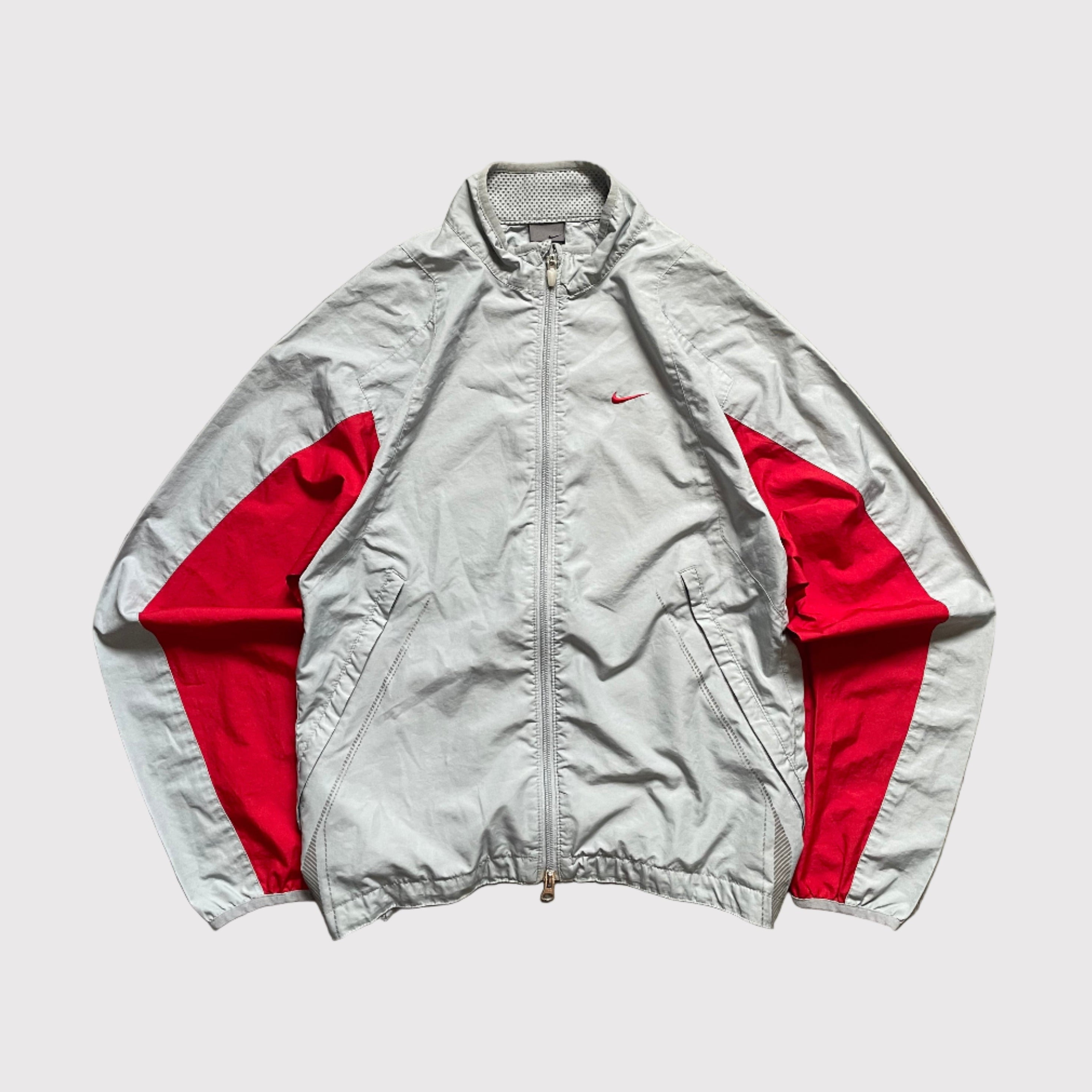 Nike Windbreaker Grey/Red (S)