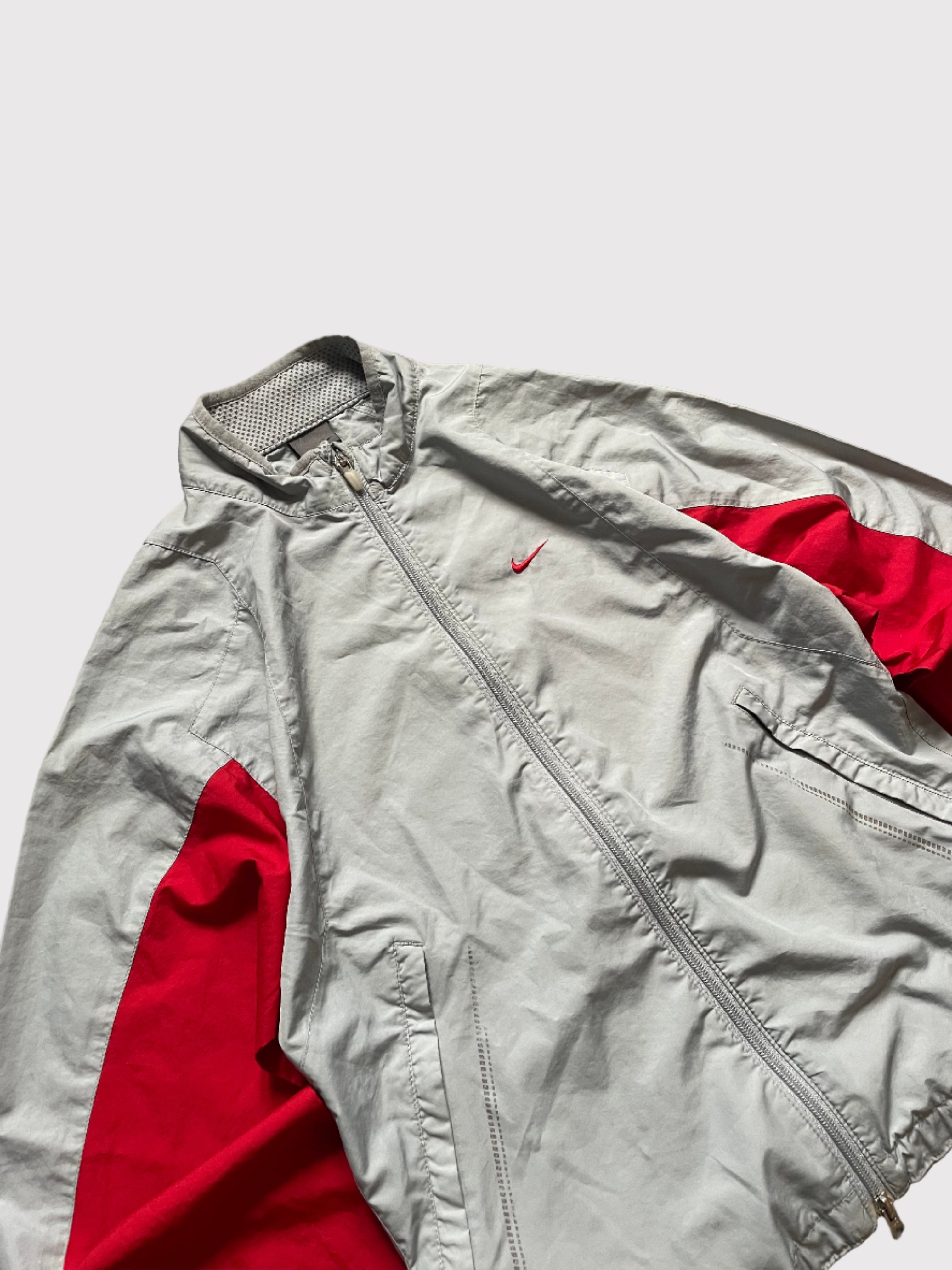 Nike Windbreaker Grey/Red (S)