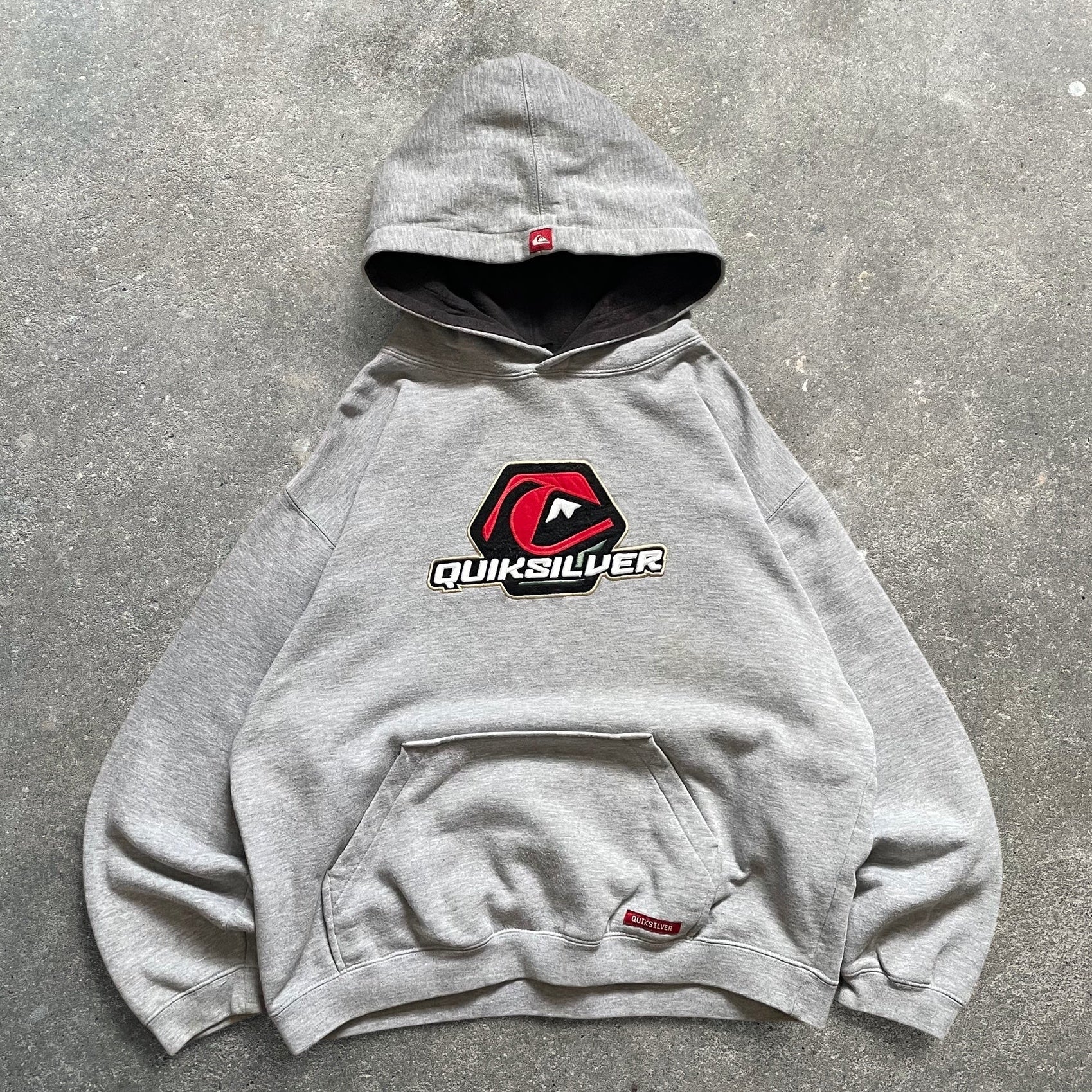 2000's Quiksilver Hoodie Grey (XS)
