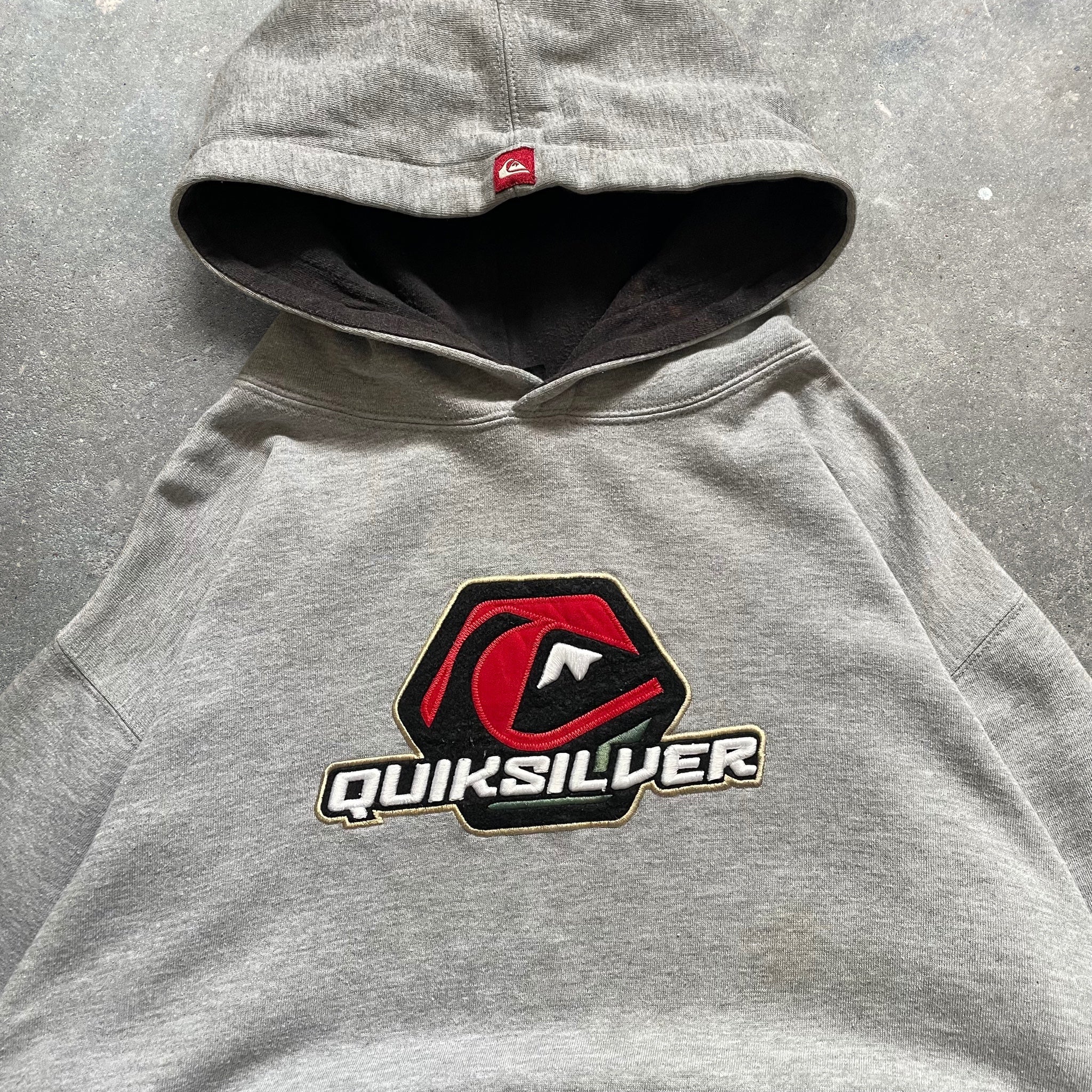2000's Quiksilver Hoodie Grey (XS)