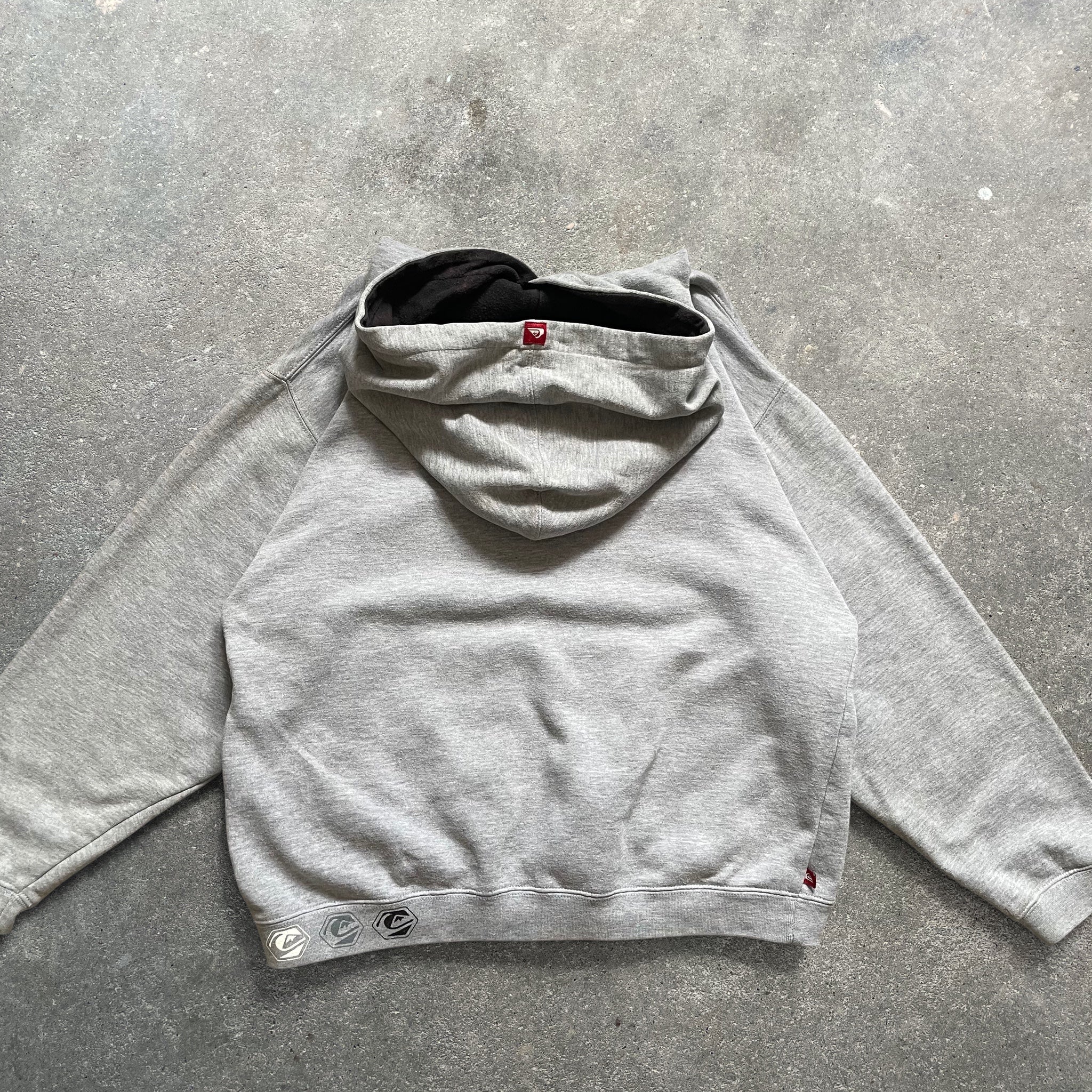 2000's Quiksilver Hoodie Grey (XS)