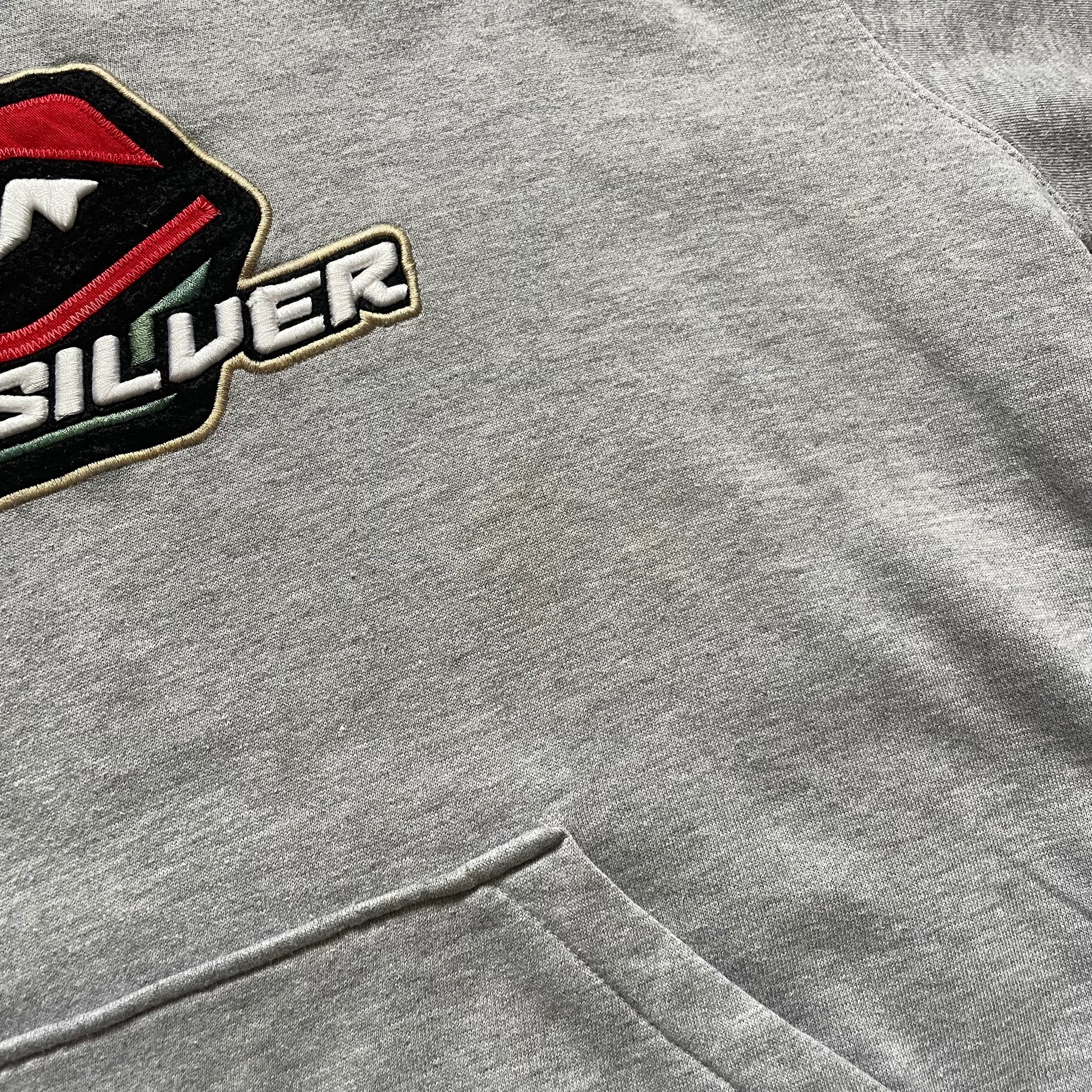 2000's Quiksilver Hoodie Grey (XS)