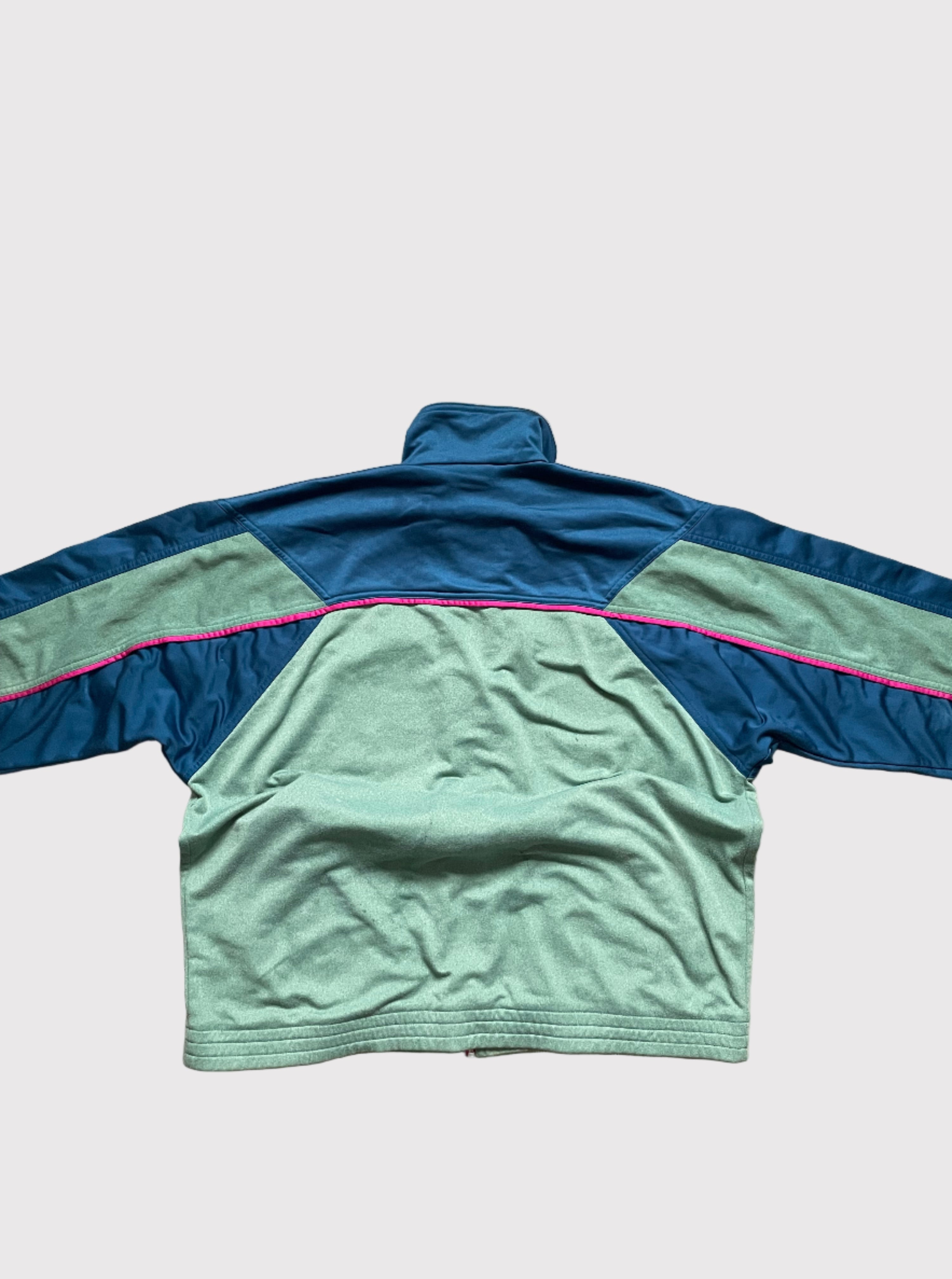 Diadora Full-Zip Sports Jacket Green/Blue (XL)
