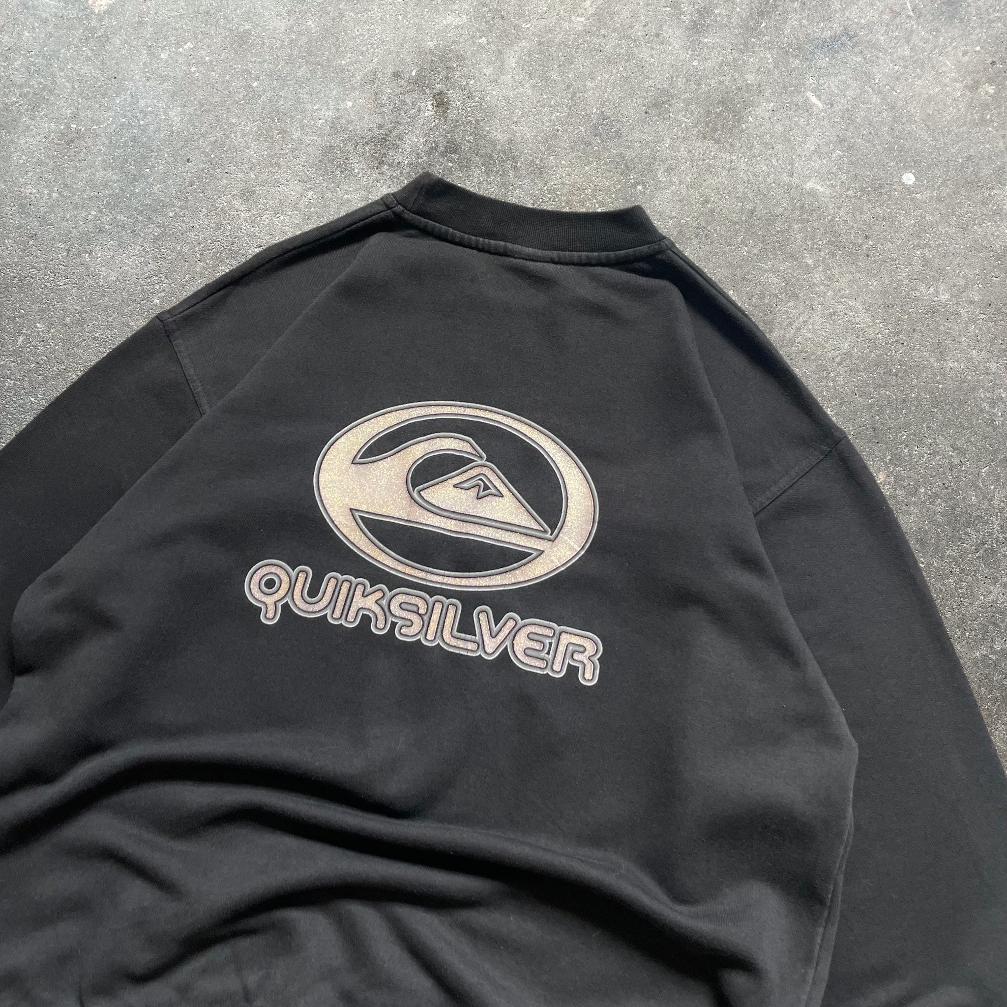 2000's Quiksilver Sweatshirt Black (M)