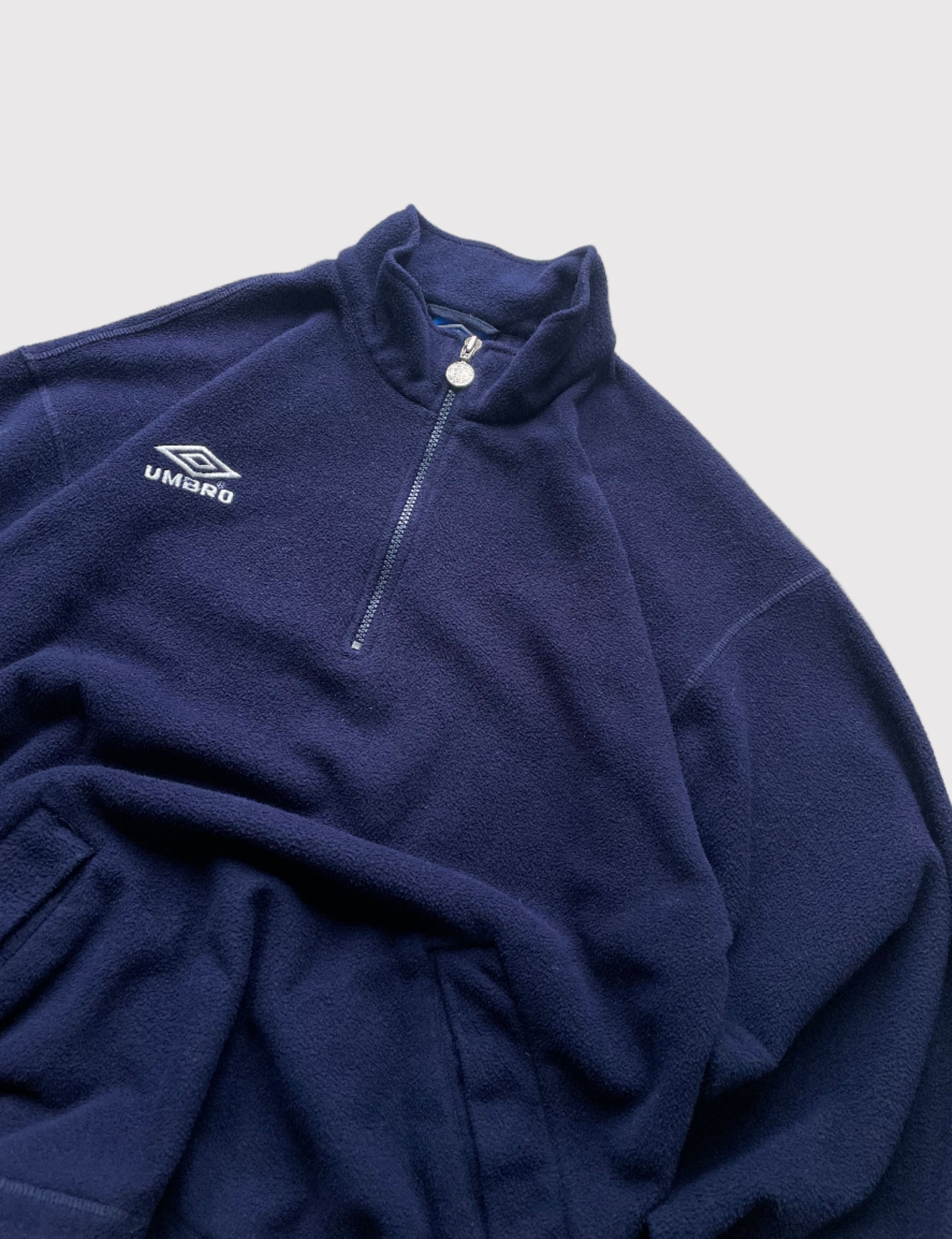 Umbro 1/4 Zip Fleece 90's Navy (S)