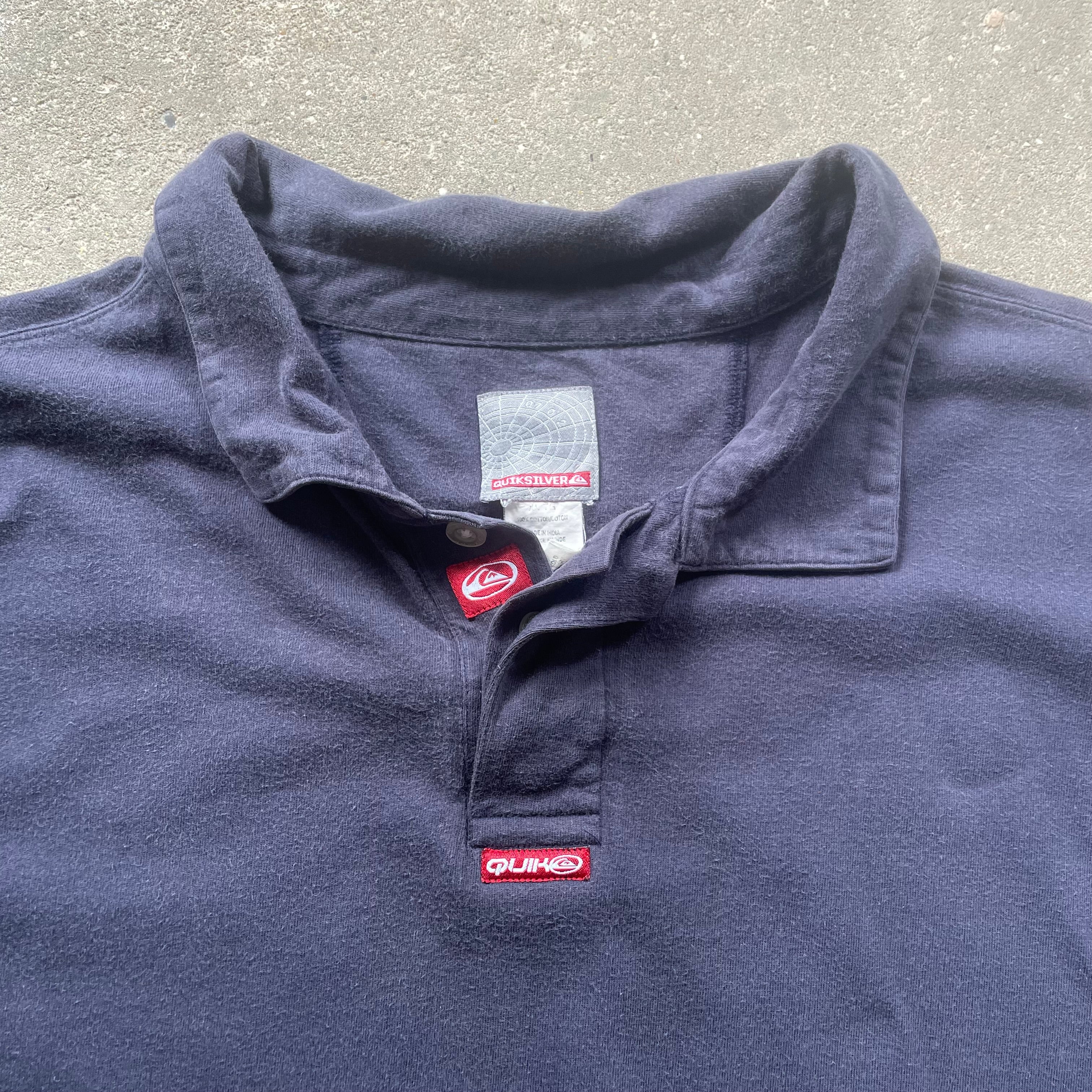 2000's Quiksilver Polo Navy (XL)
