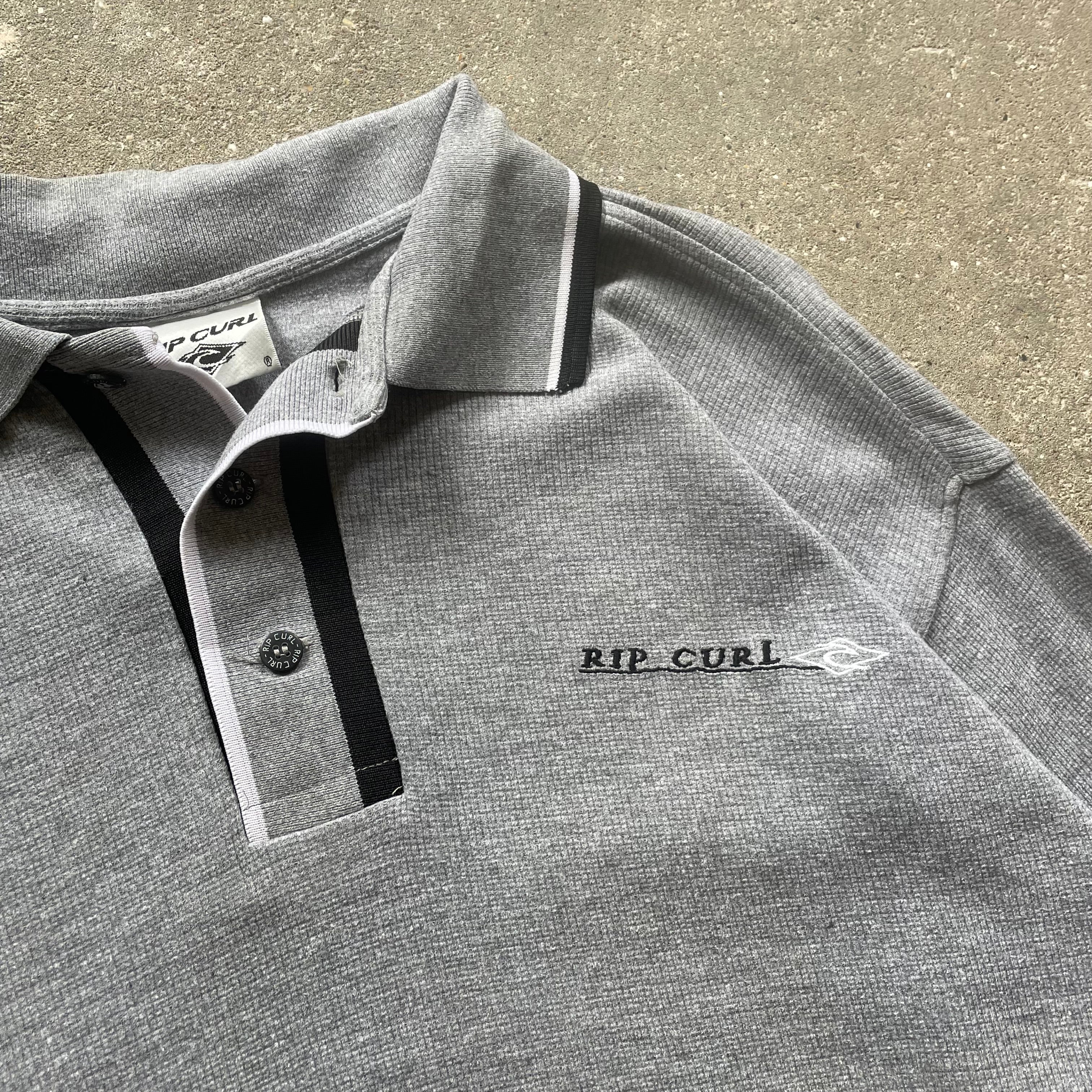 2000's Rip Curl Polo Grey (M)