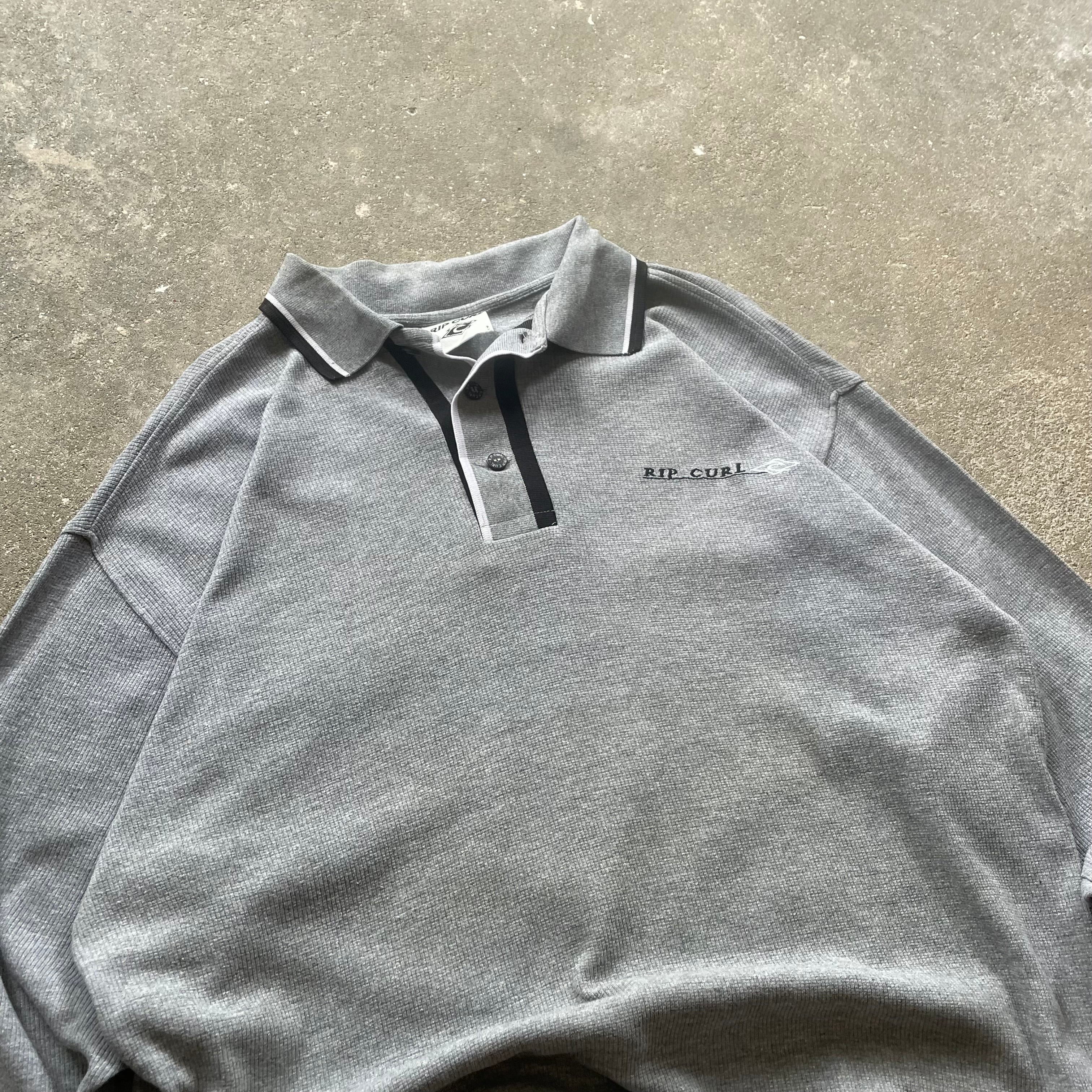 2000's Rip Curl Polo Grey (M)