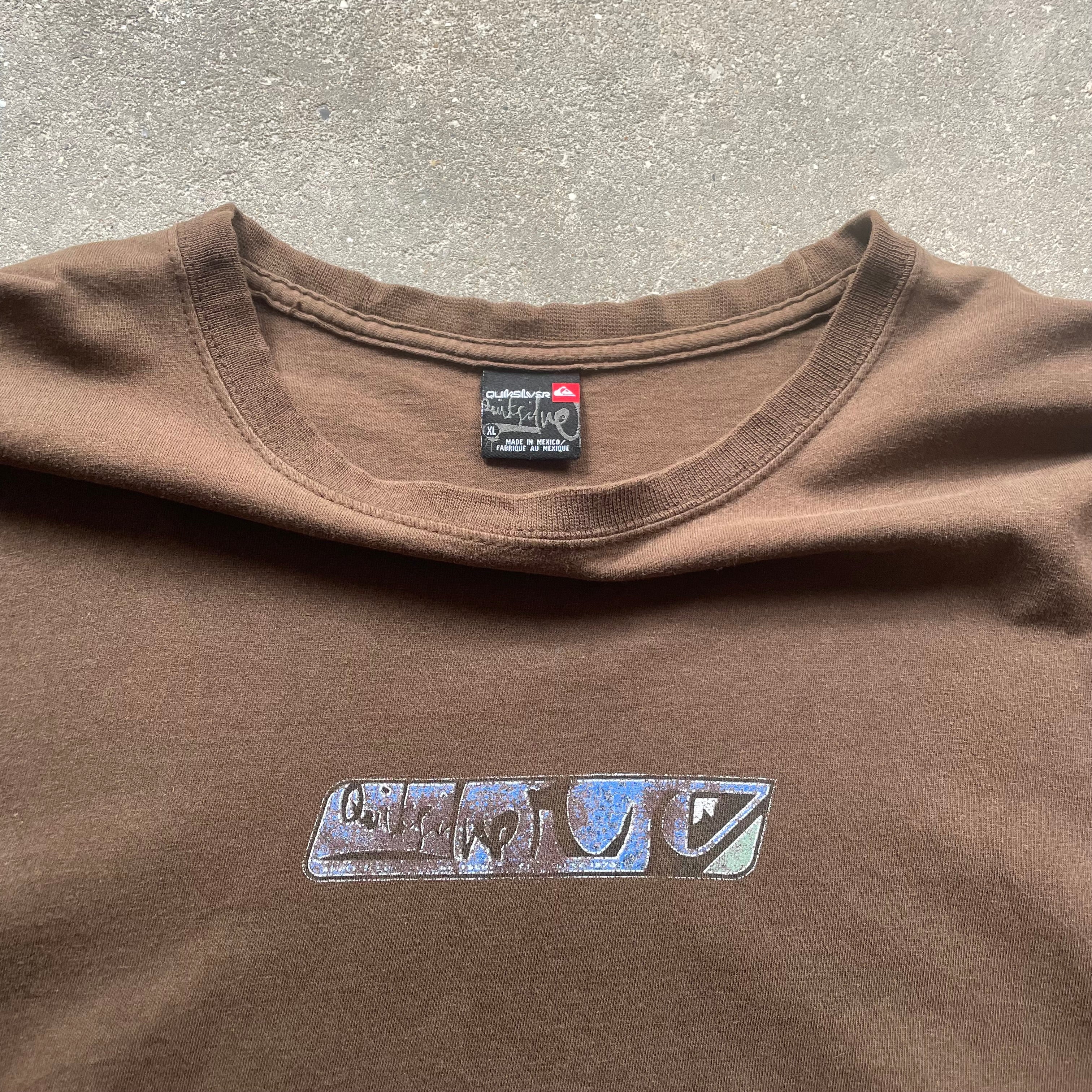 2000's Quiksilver Tee Brown (XL)