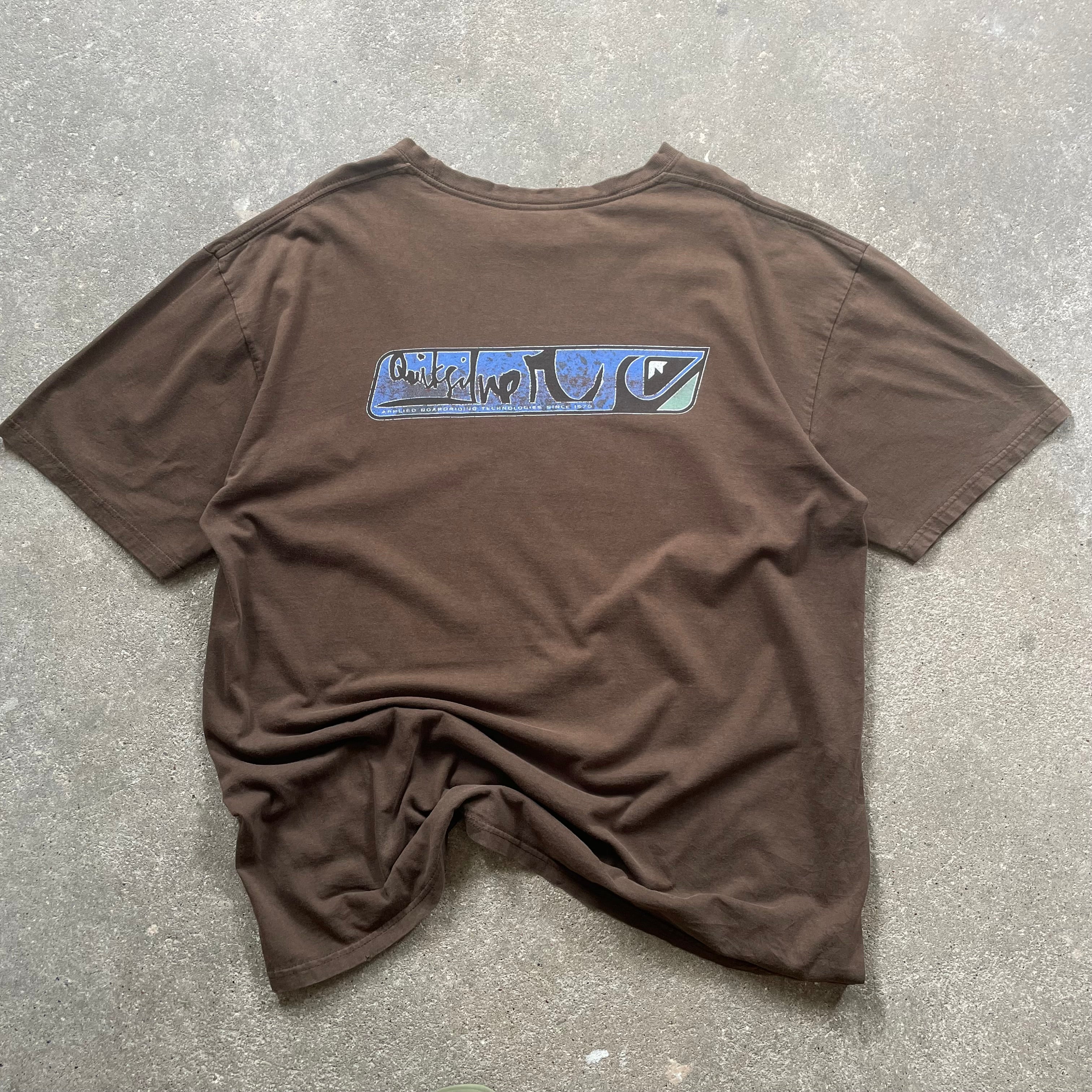 2000's Quiksilver Tee Brown (XL)