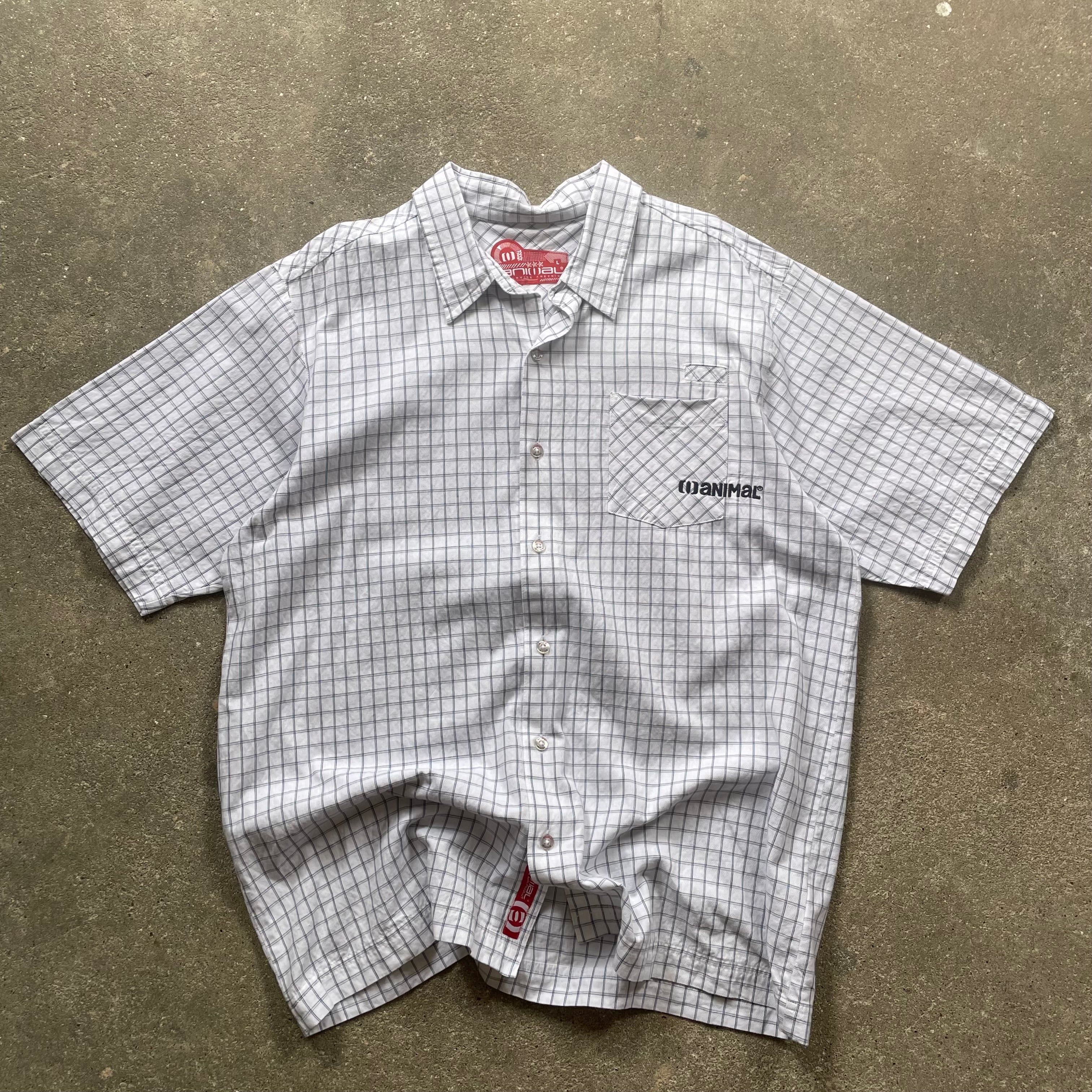 2000's Animal Surf Shirt White (L)