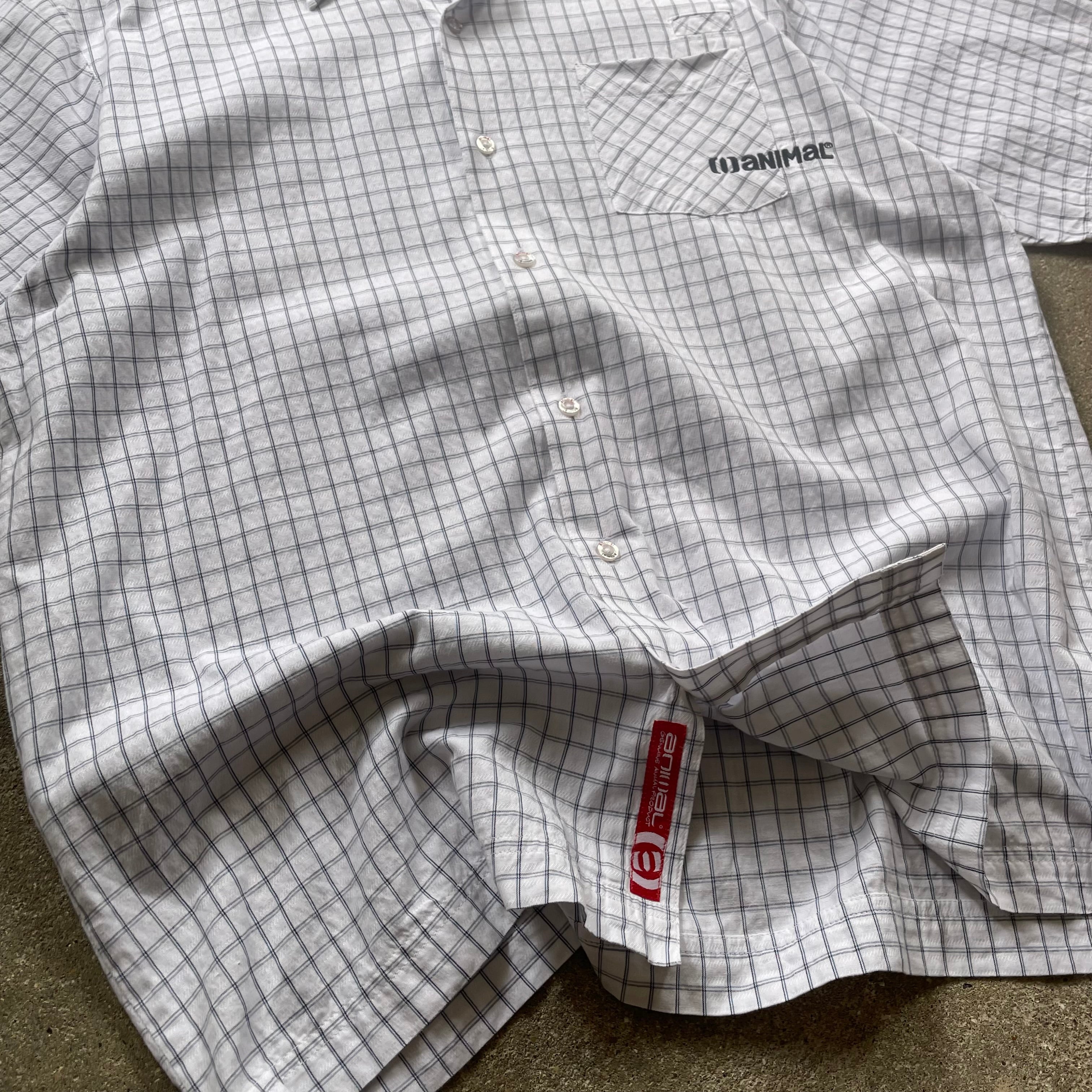 2000's Animal Surf Shirt White (L)