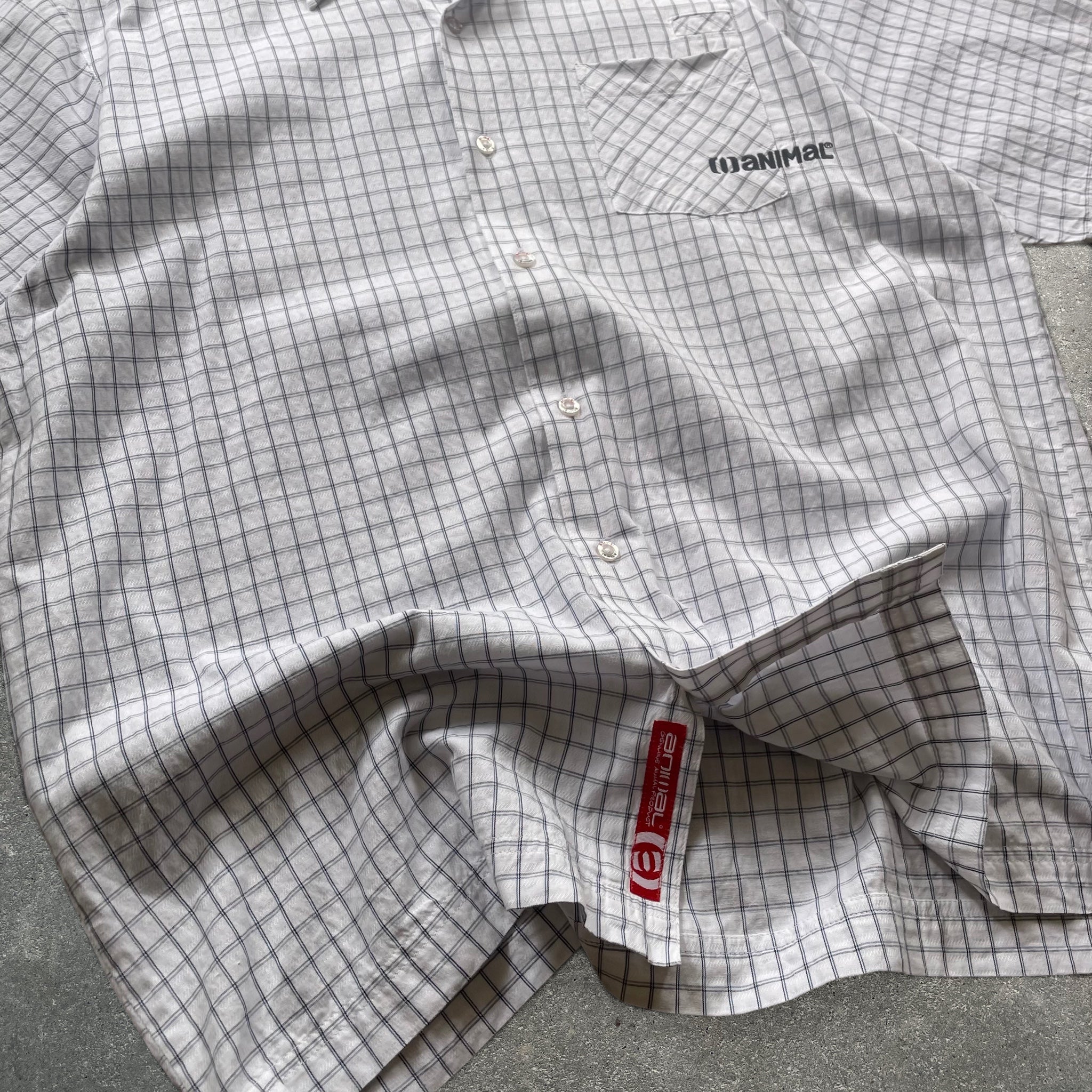 2000's Animal Surf Shirt White (L)
