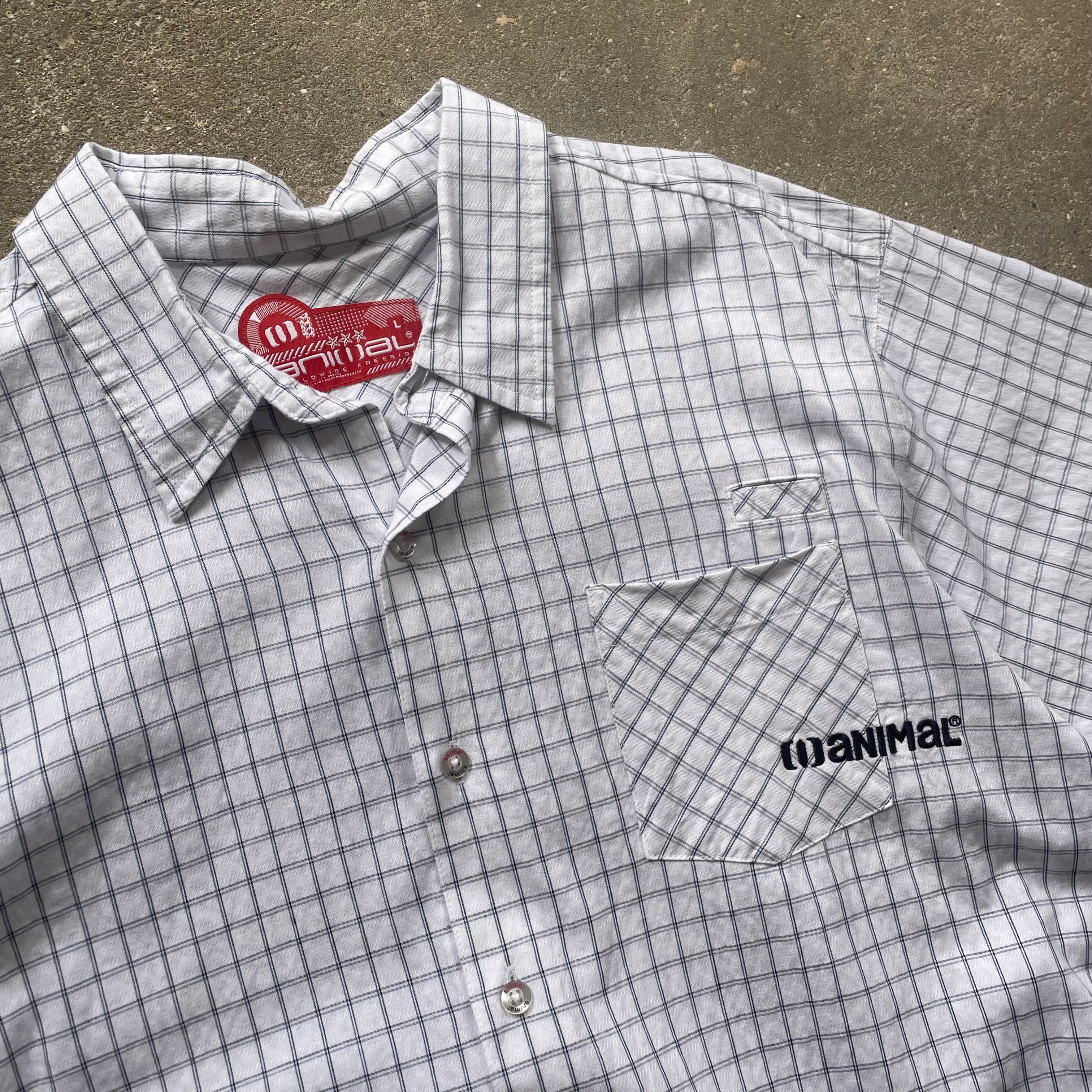 2000's Animal Surf Shirt White (L)