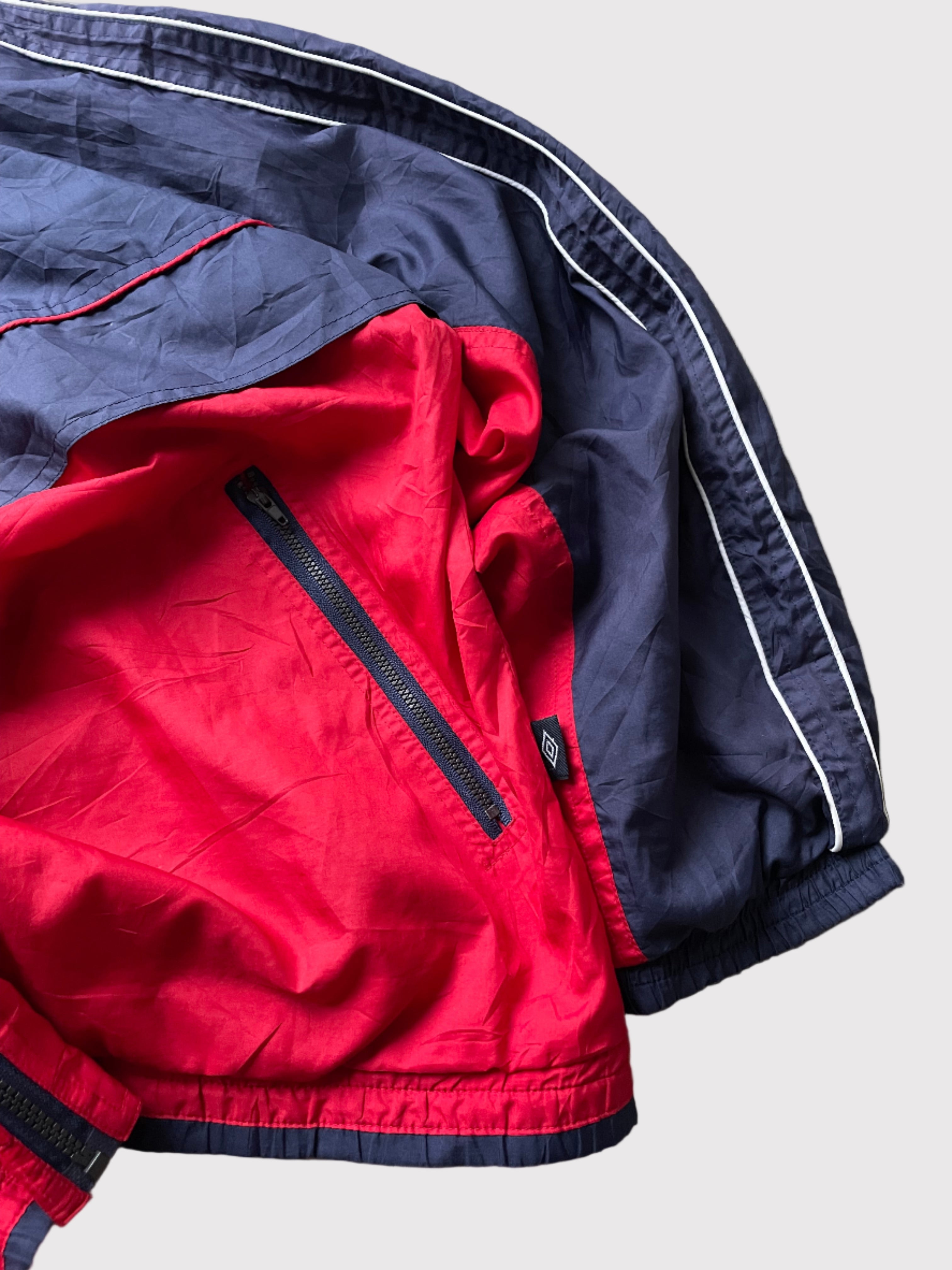 Umbro Full-Zip Windbreaker 90's Navy/Red (L)