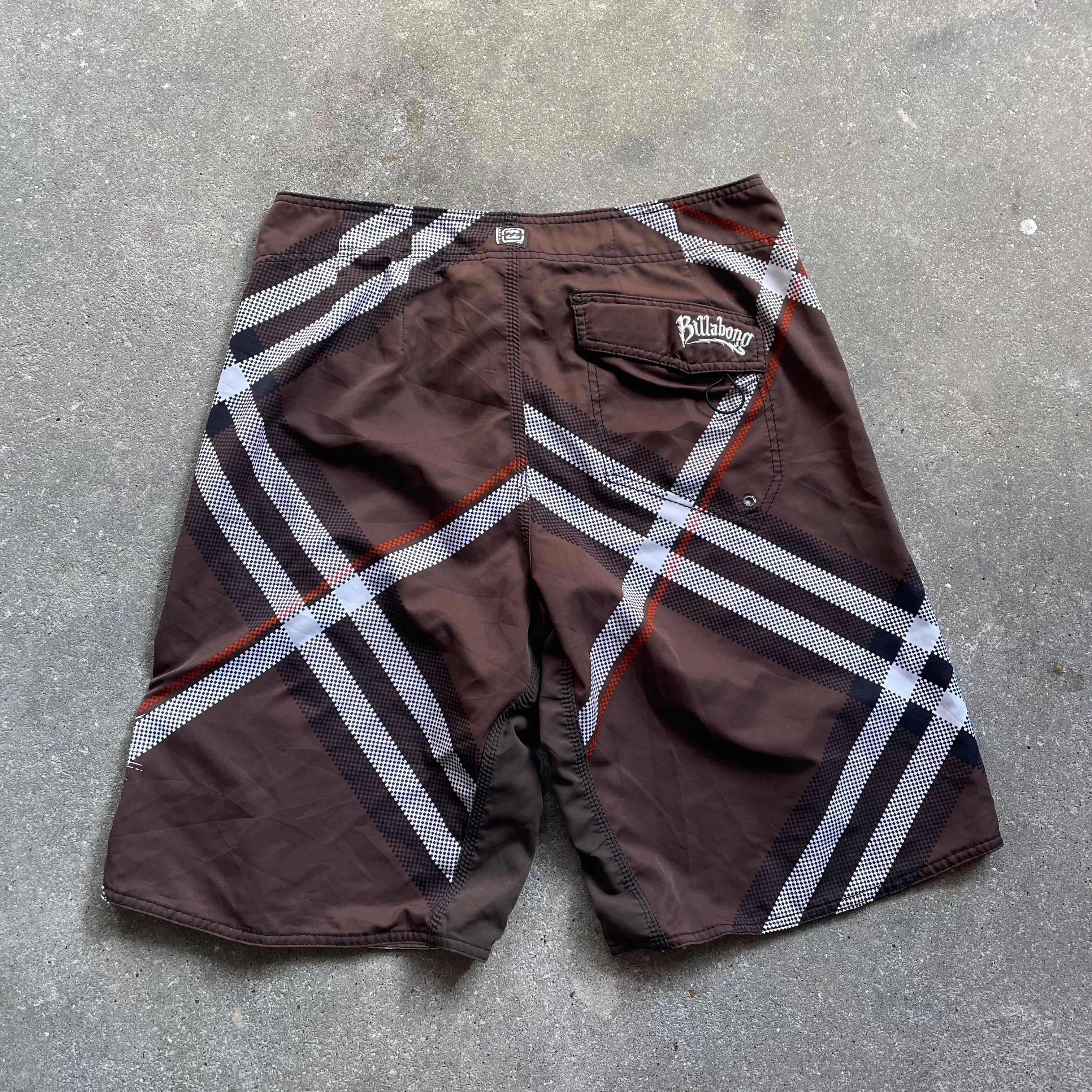2000's Billabong Boardshorts 'Parko' Brown (34)