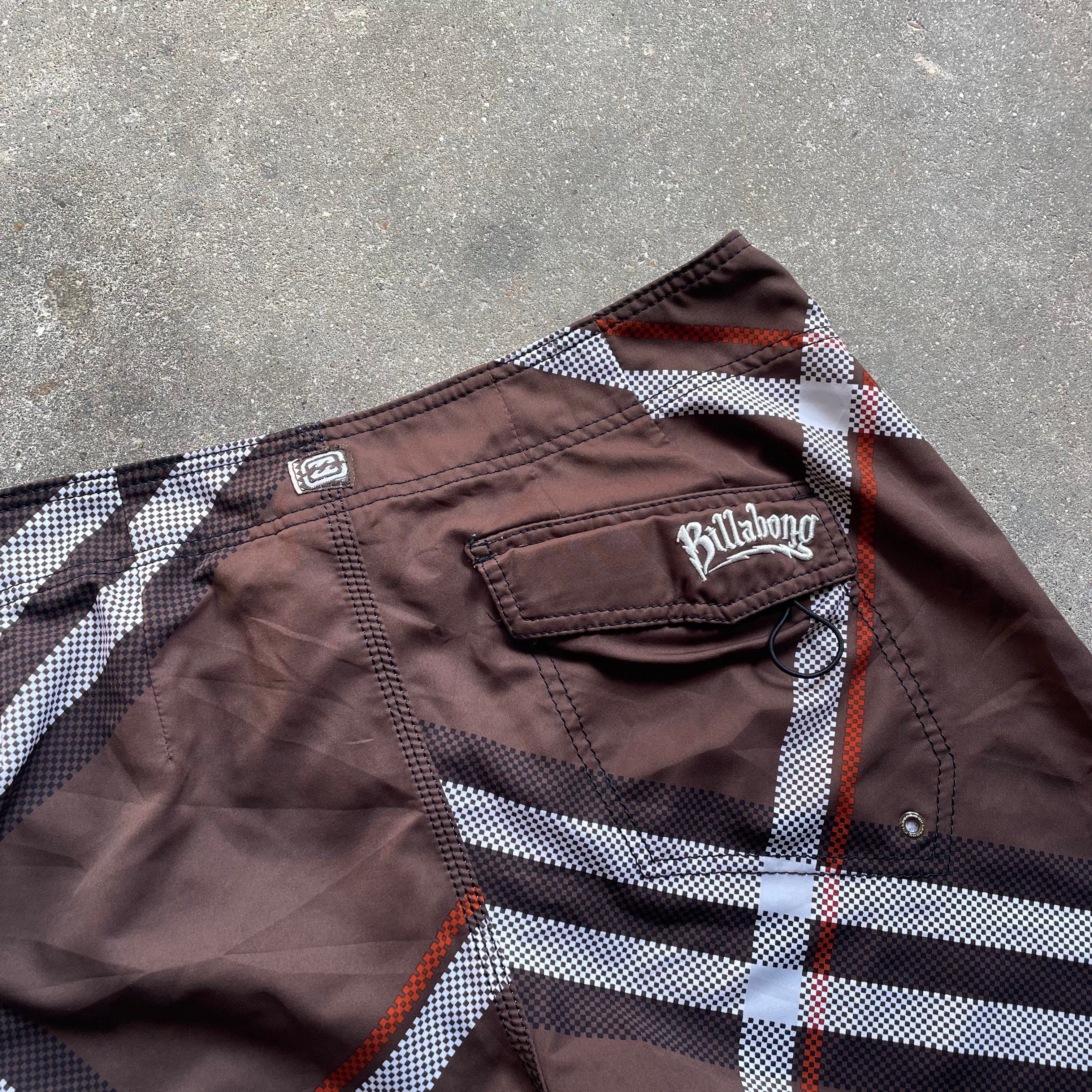 2000's Billabong Boardshorts 'Parko' Brown (34)