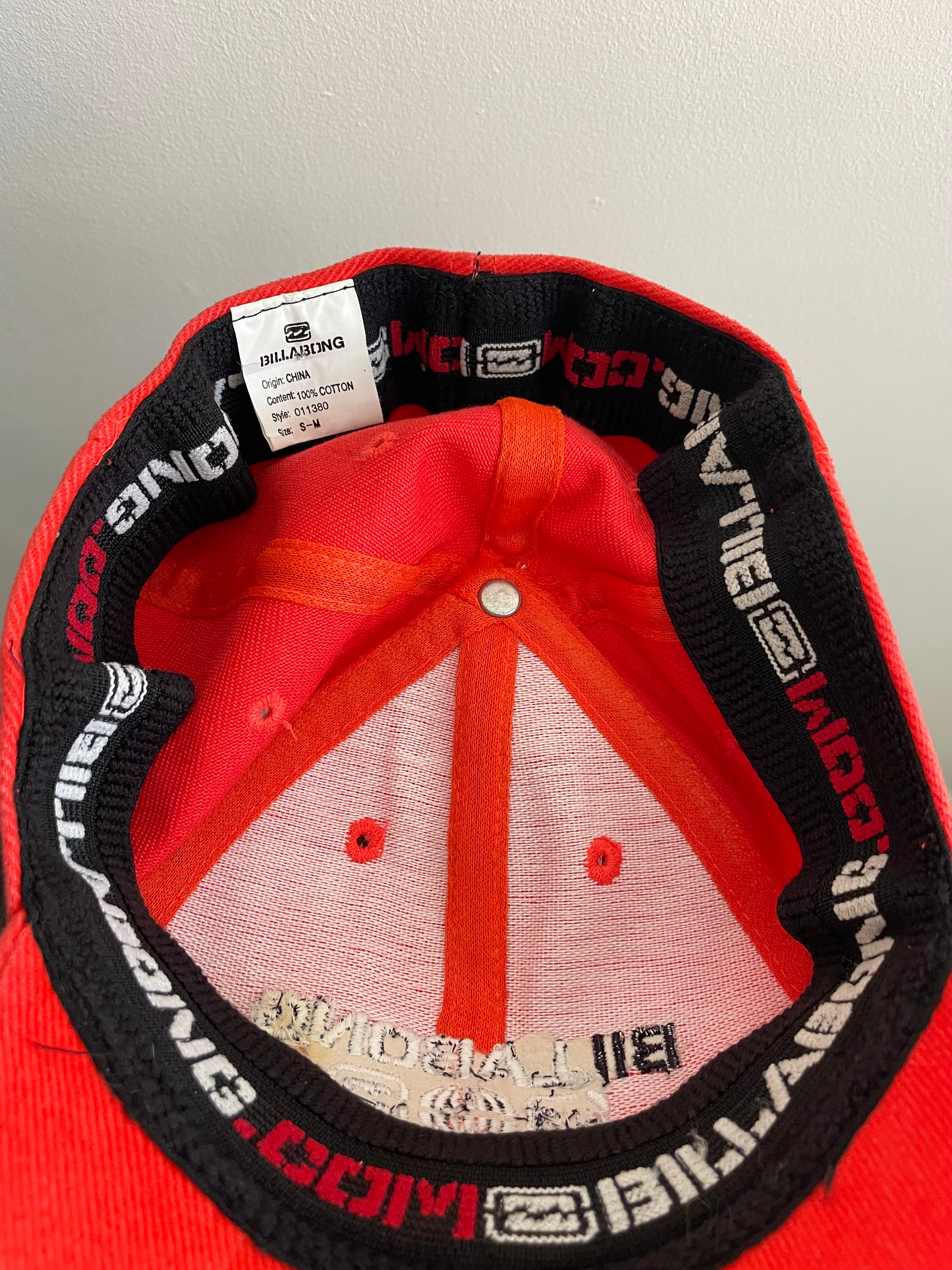 00's Billabong Cap Red (One Size)