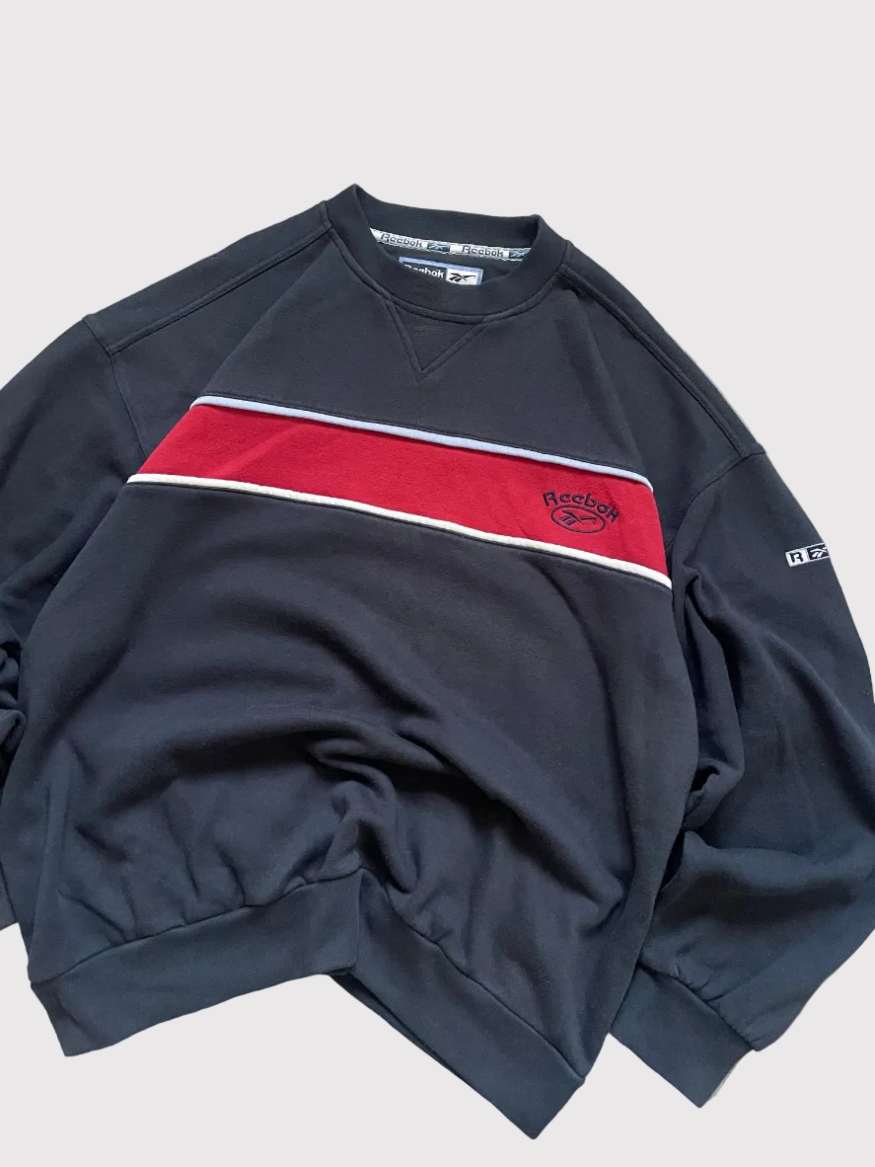 Reebok Sweatshirt Navy/Red (L)