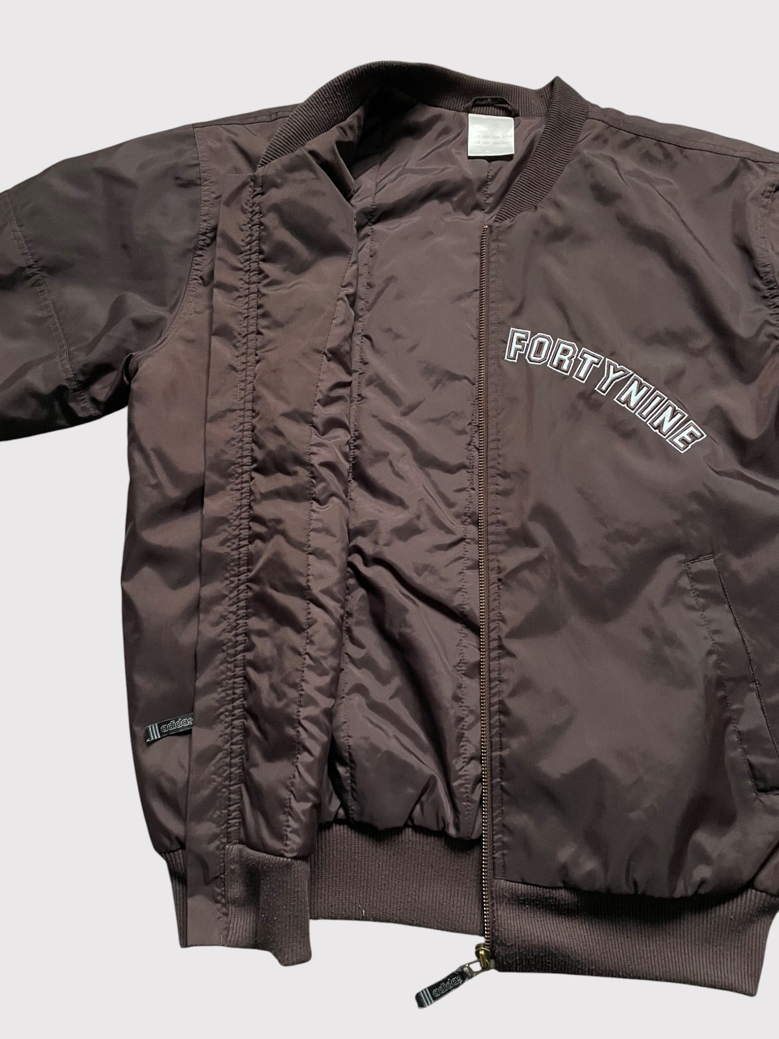 Adidas Spell-Out Bomber Jacket Brown (L)