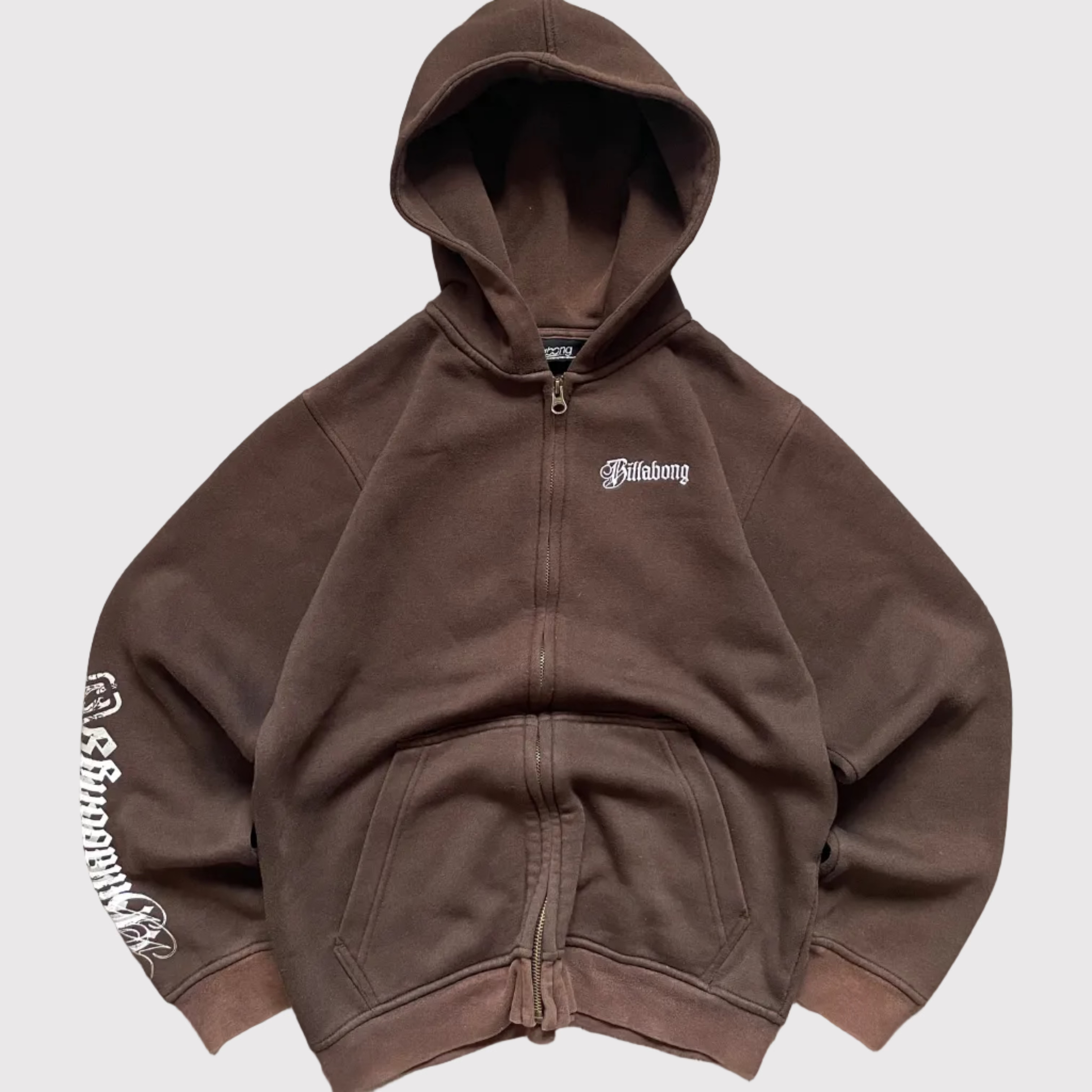 Vintage Billabong Graphic Hoodie Brown