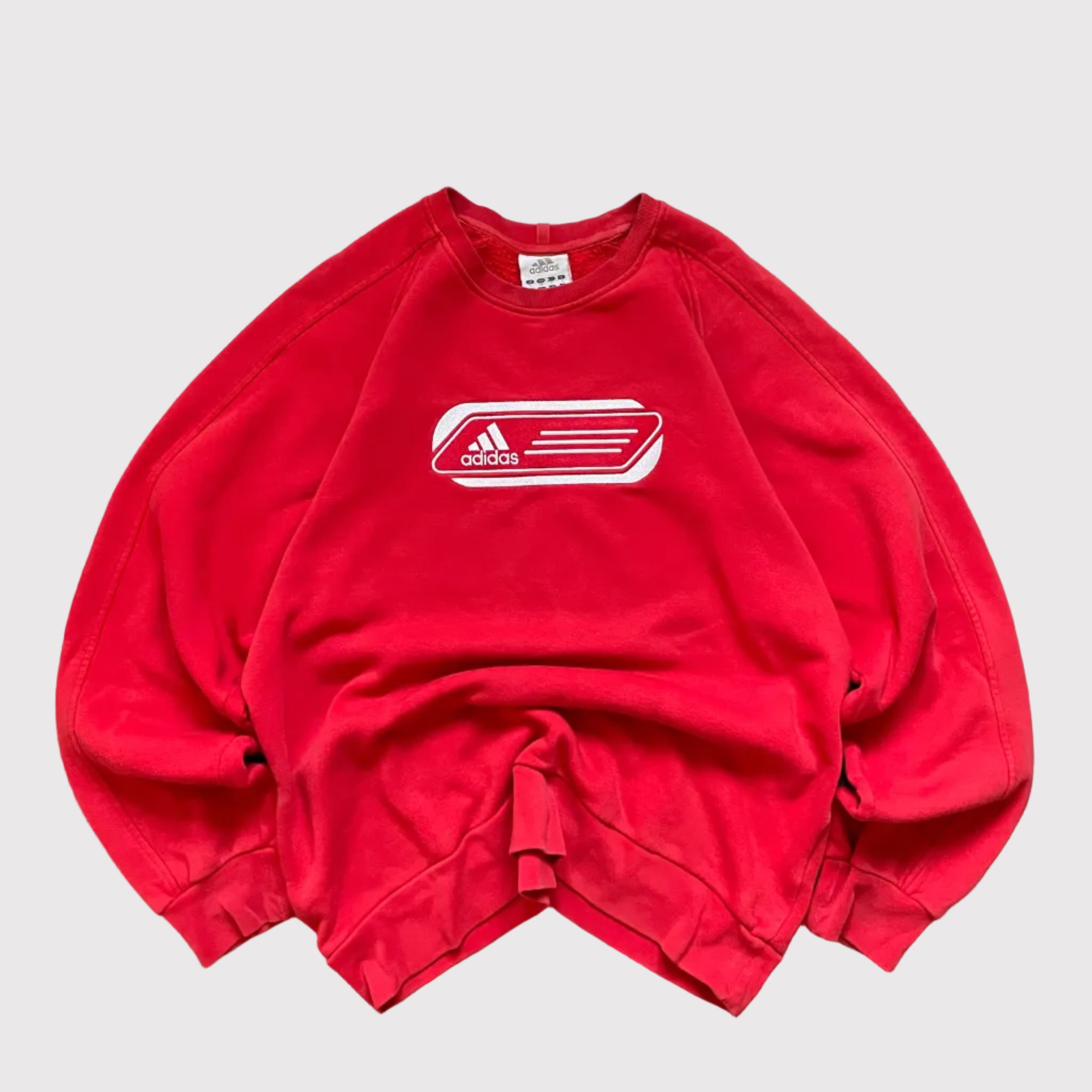 Vintage Adidas sweatshirt red, embroidered logo on the front