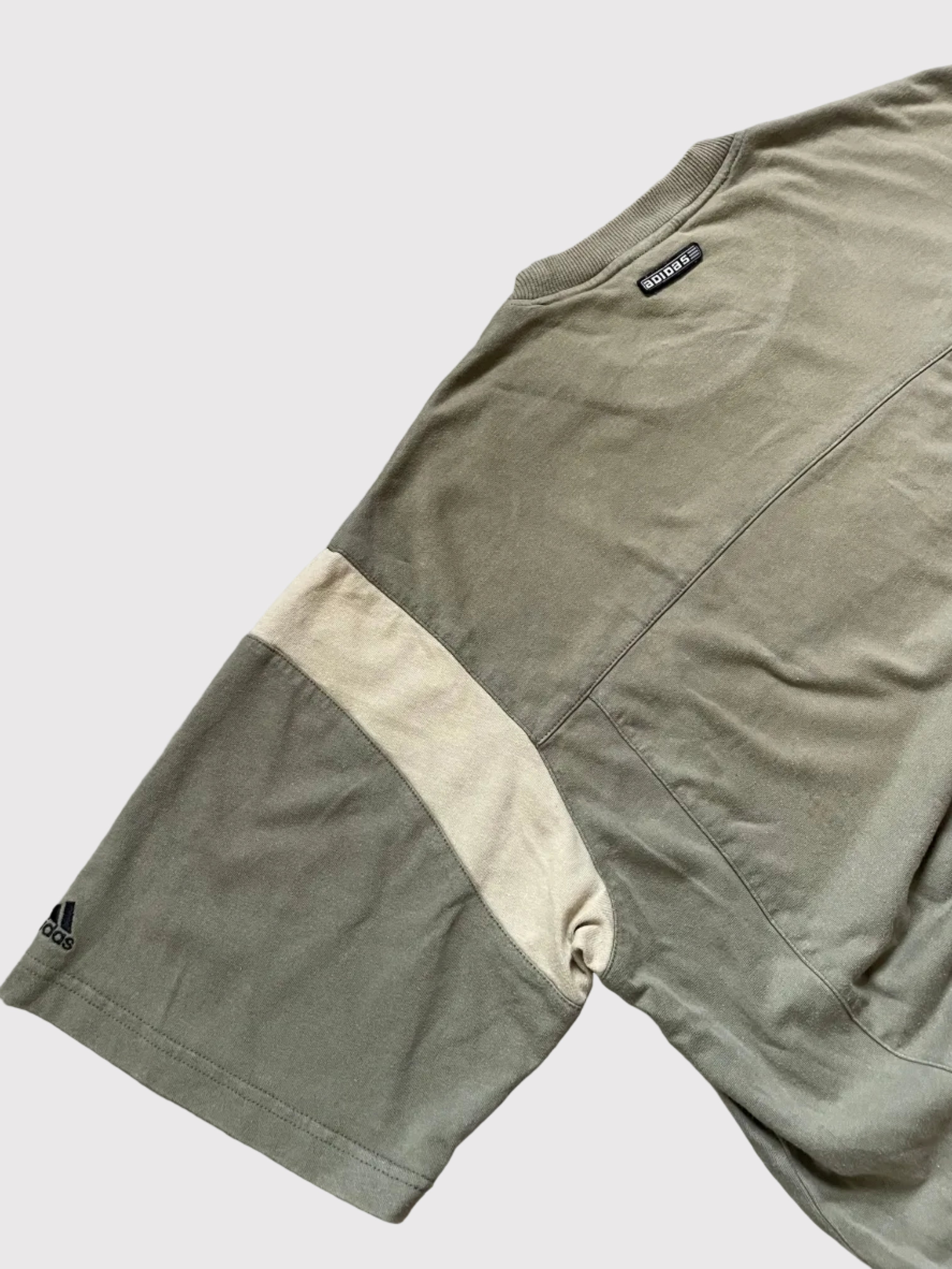 Adidas T-Shirt Khaki Green 2000's (XL)