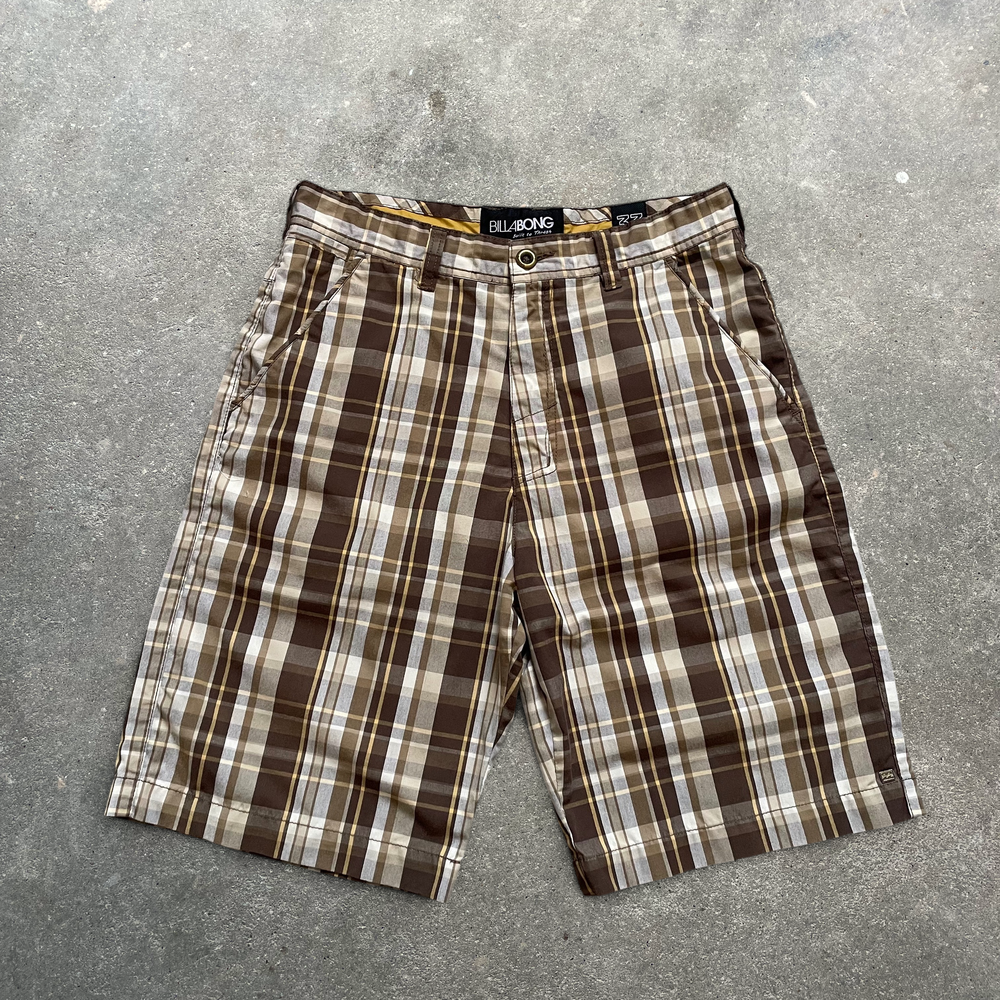 2000's Billabong Chino Shorts Checkered (33)