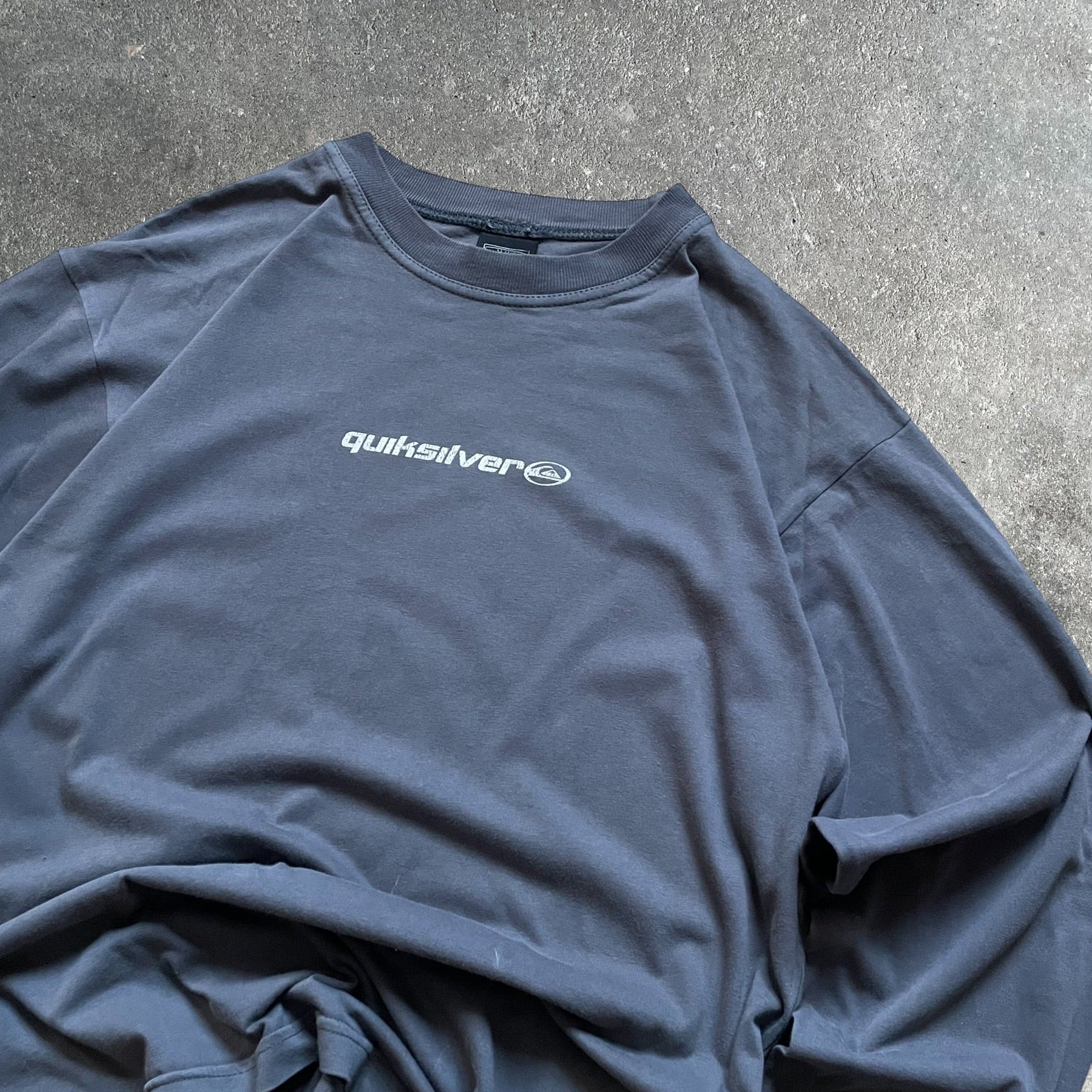 Quiksilver Graphic Long-Sleeve Top Grey (XS)