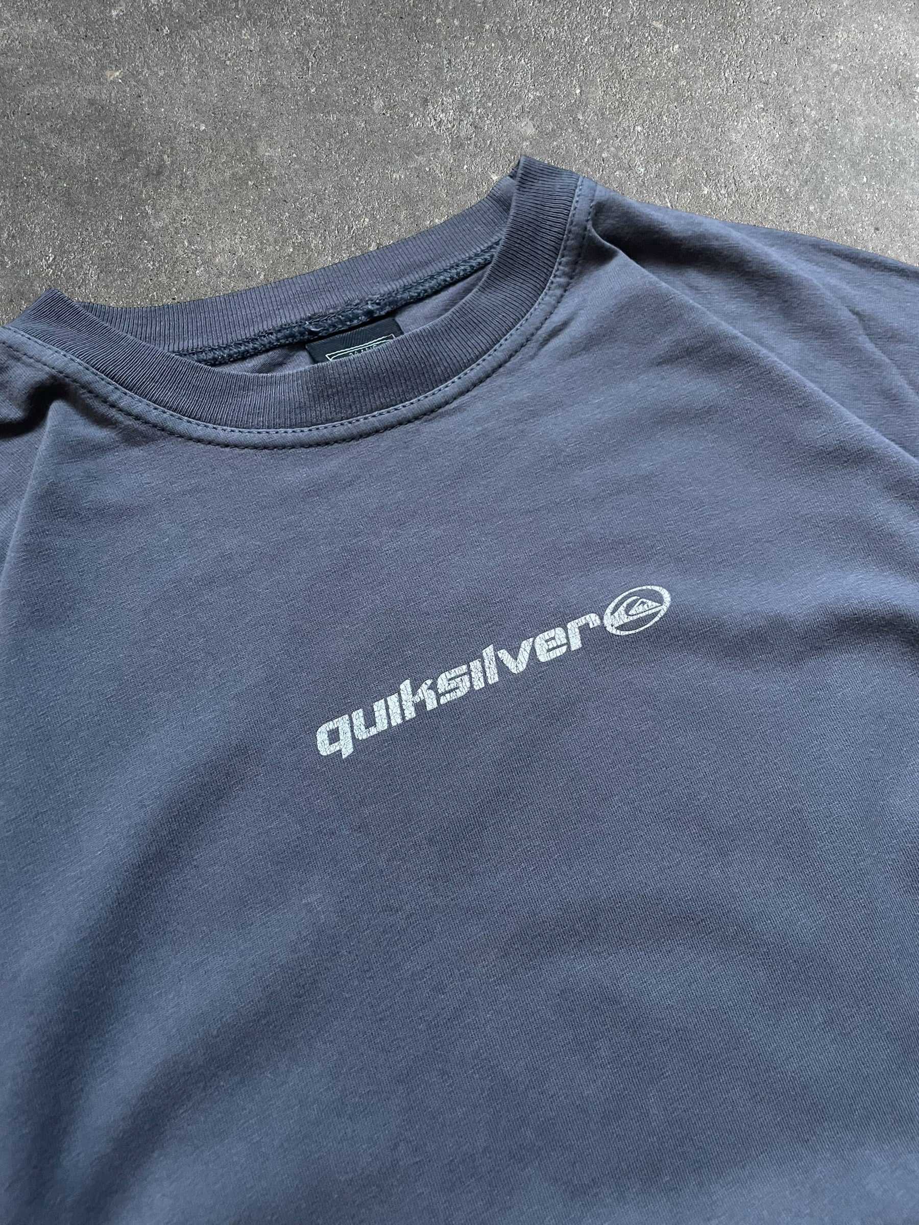Quiksilver Graphic Long-Sleeve Top Grey (XS)