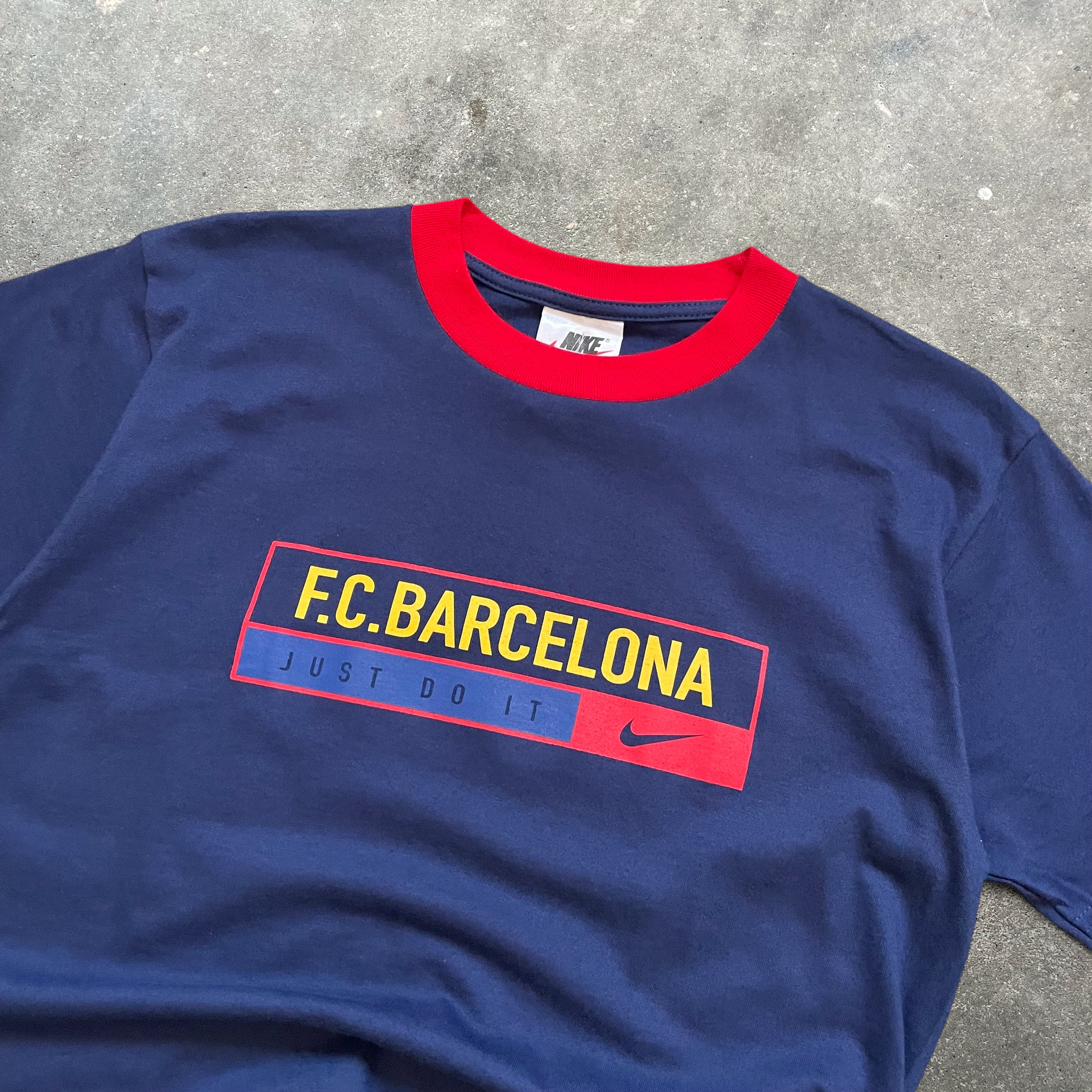 90's Nike Barcelona Football T-shirt (S)