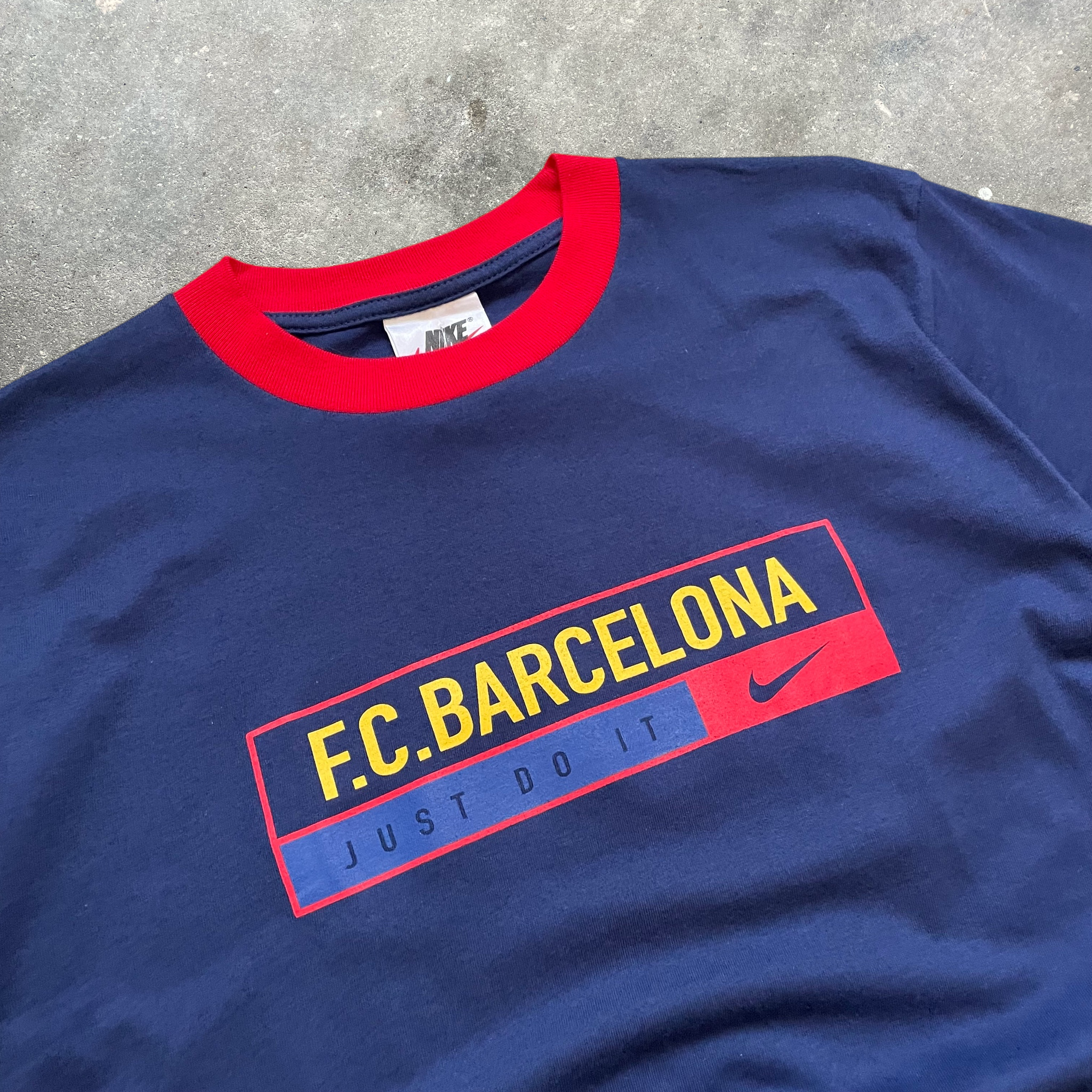 90's Nike Barcelona Football T-shirt (S)