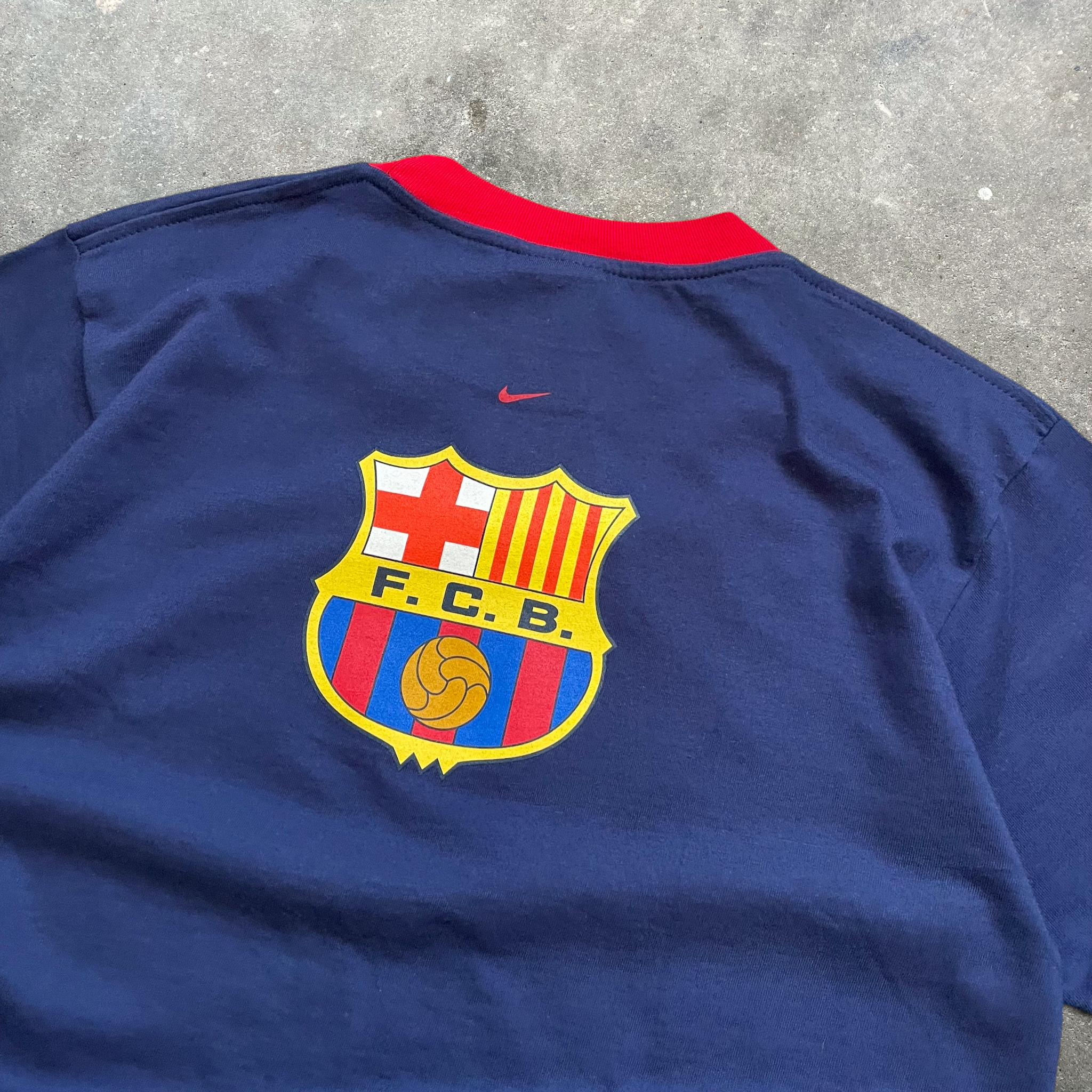 90's Nike Barcelona Football T-shirt (S)